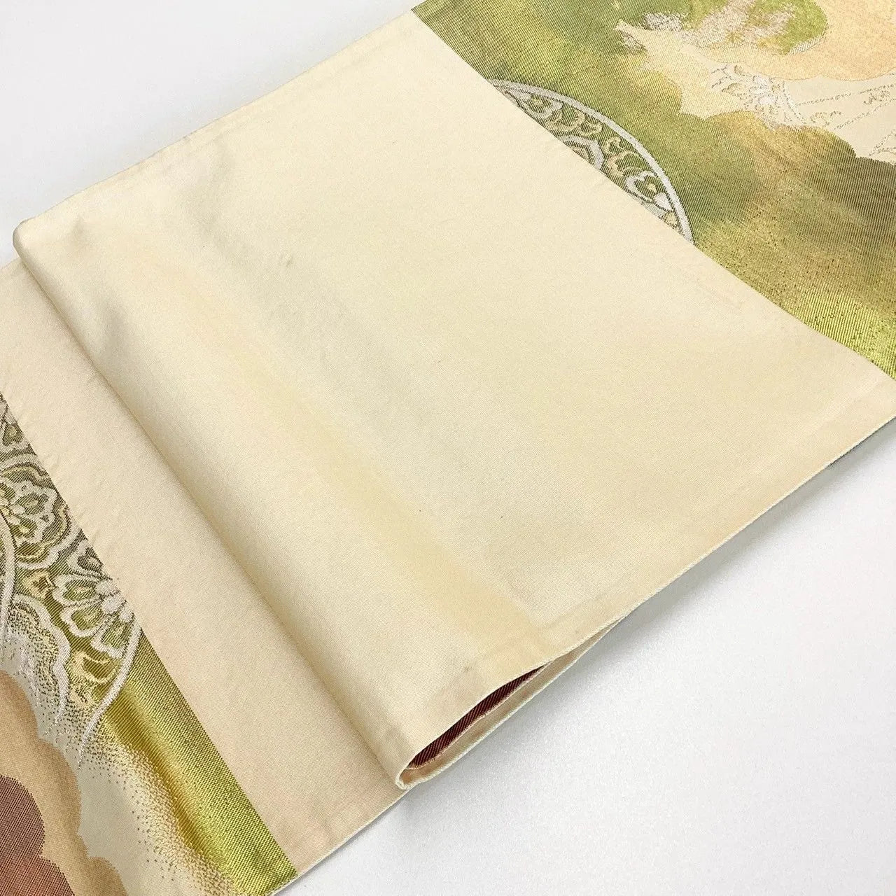 6248# Japanese Vintage Fukuro Obi Belt Kimono Fabric Silk Traditional