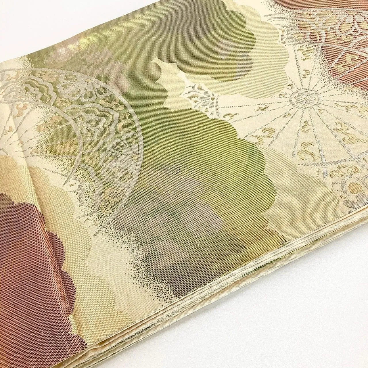 6248# Japanese Vintage Fukuro Obi Belt Kimono Fabric Silk Traditional