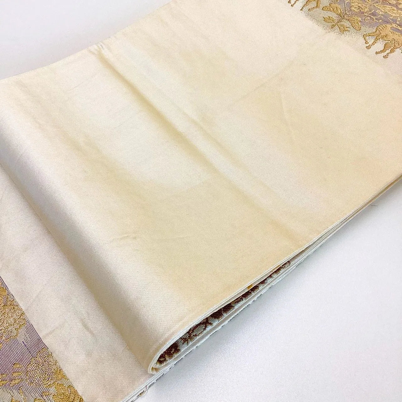 6249# Japanese Vintage Fukuro Obi Belt Kimono Fabric Silk Traditional