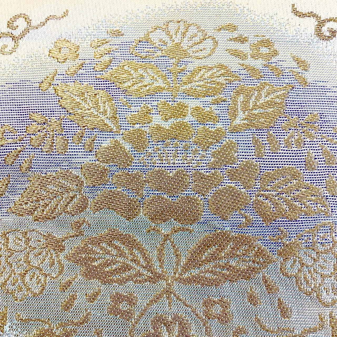 6249# Japanese Vintage Fukuro Obi Belt Kimono Fabric Silk Traditional