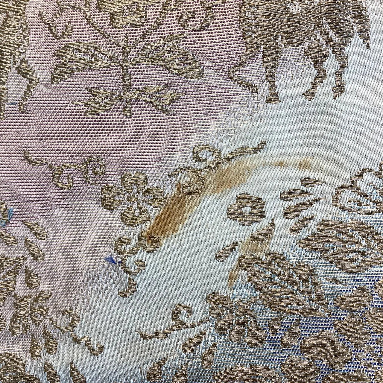 6249# Japanese Vintage Fukuro Obi Belt Kimono Fabric Silk Traditional