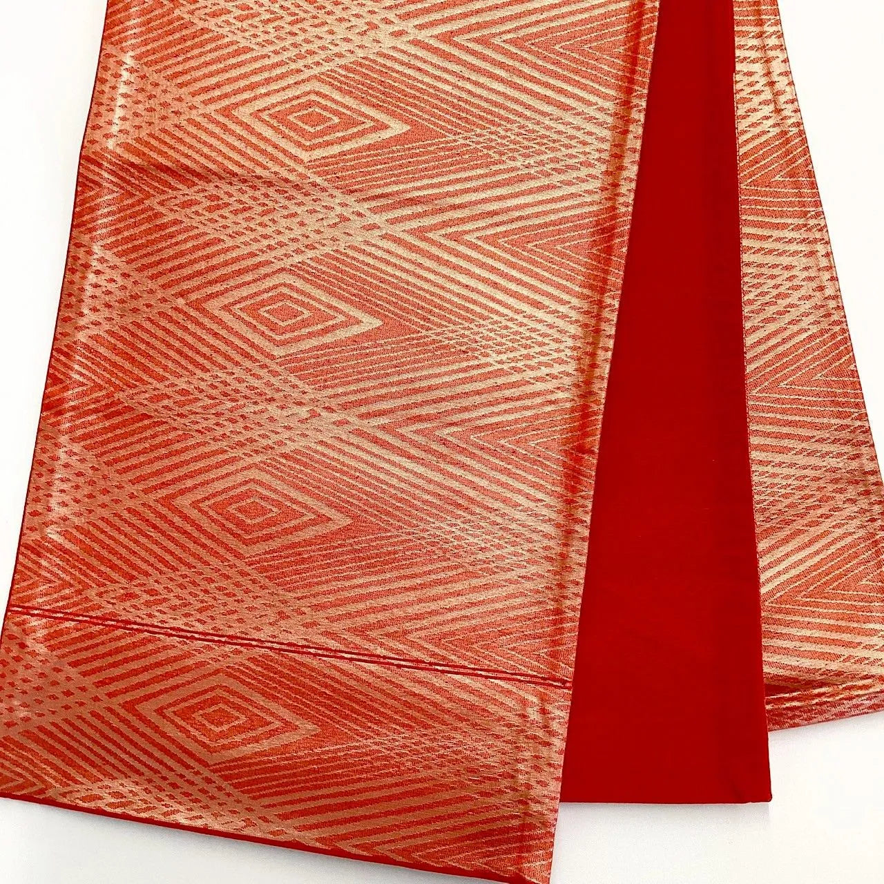 6250# Japanese Vintage Fukuro Obi Belt Kimono Fabric Silk Traditional