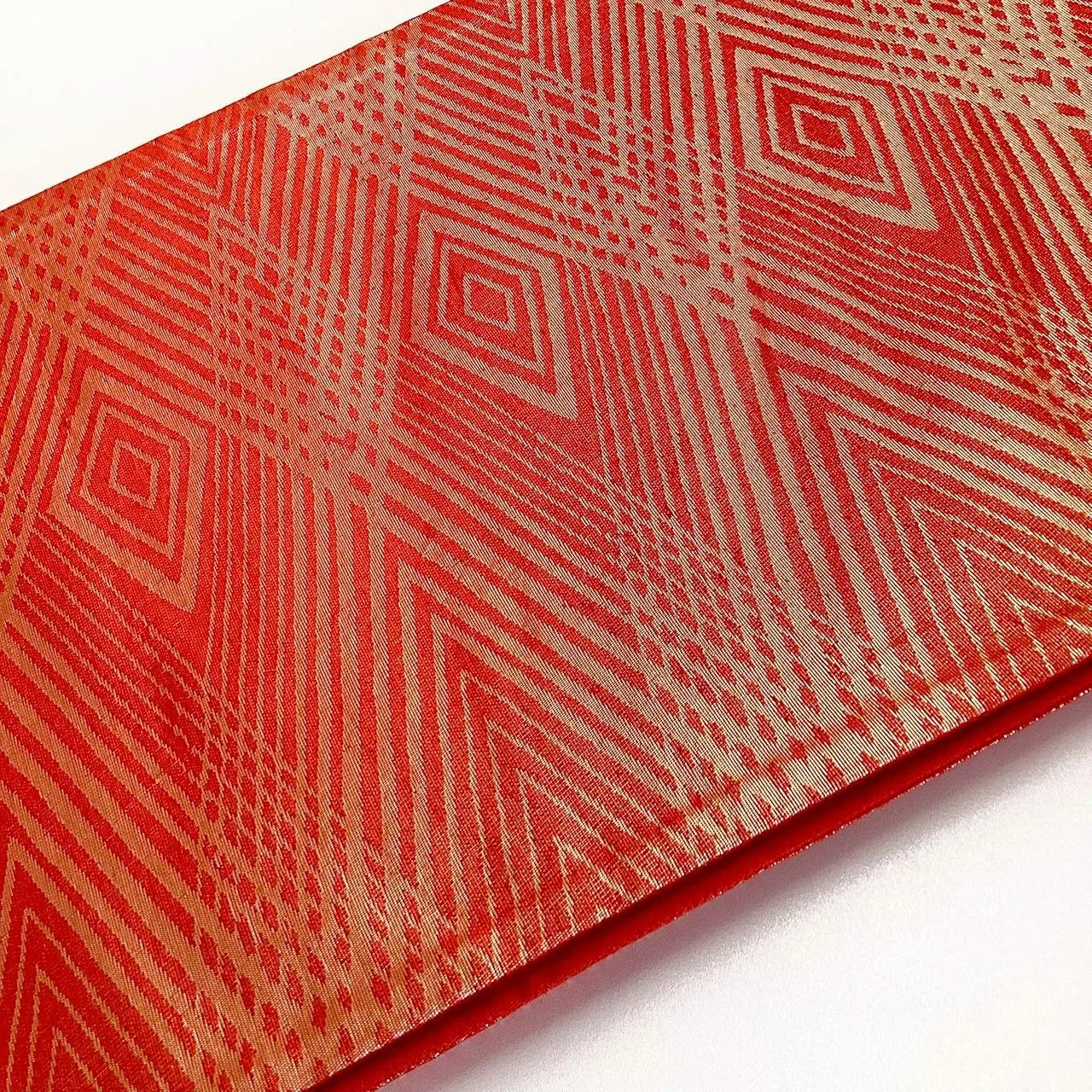 6250# Japanese Vintage Fukuro Obi Belt Kimono Fabric Silk Traditional