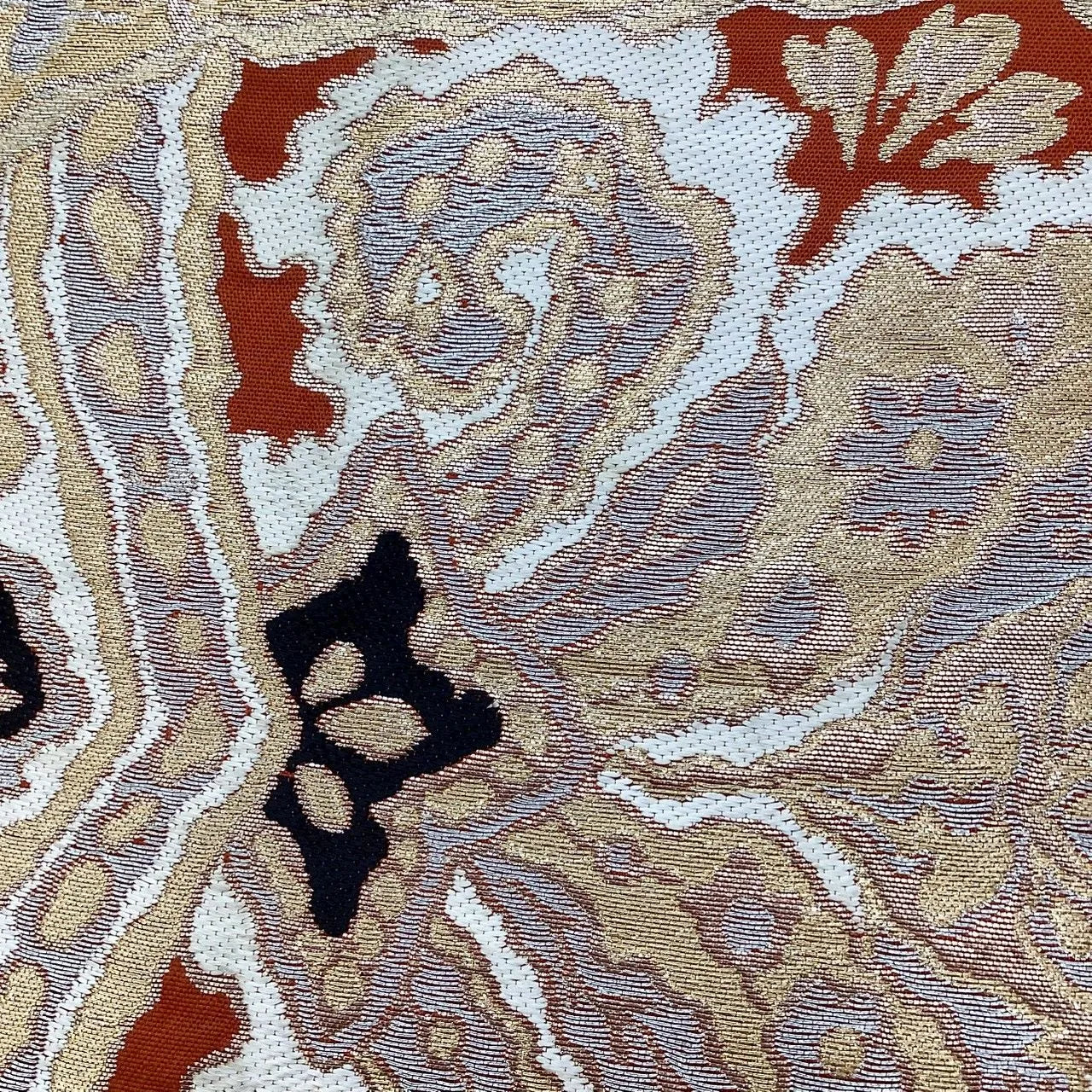 6254# Japanese Vintage Fukuro Obi Belt Kimono Fabric Silk Traditional Untailored