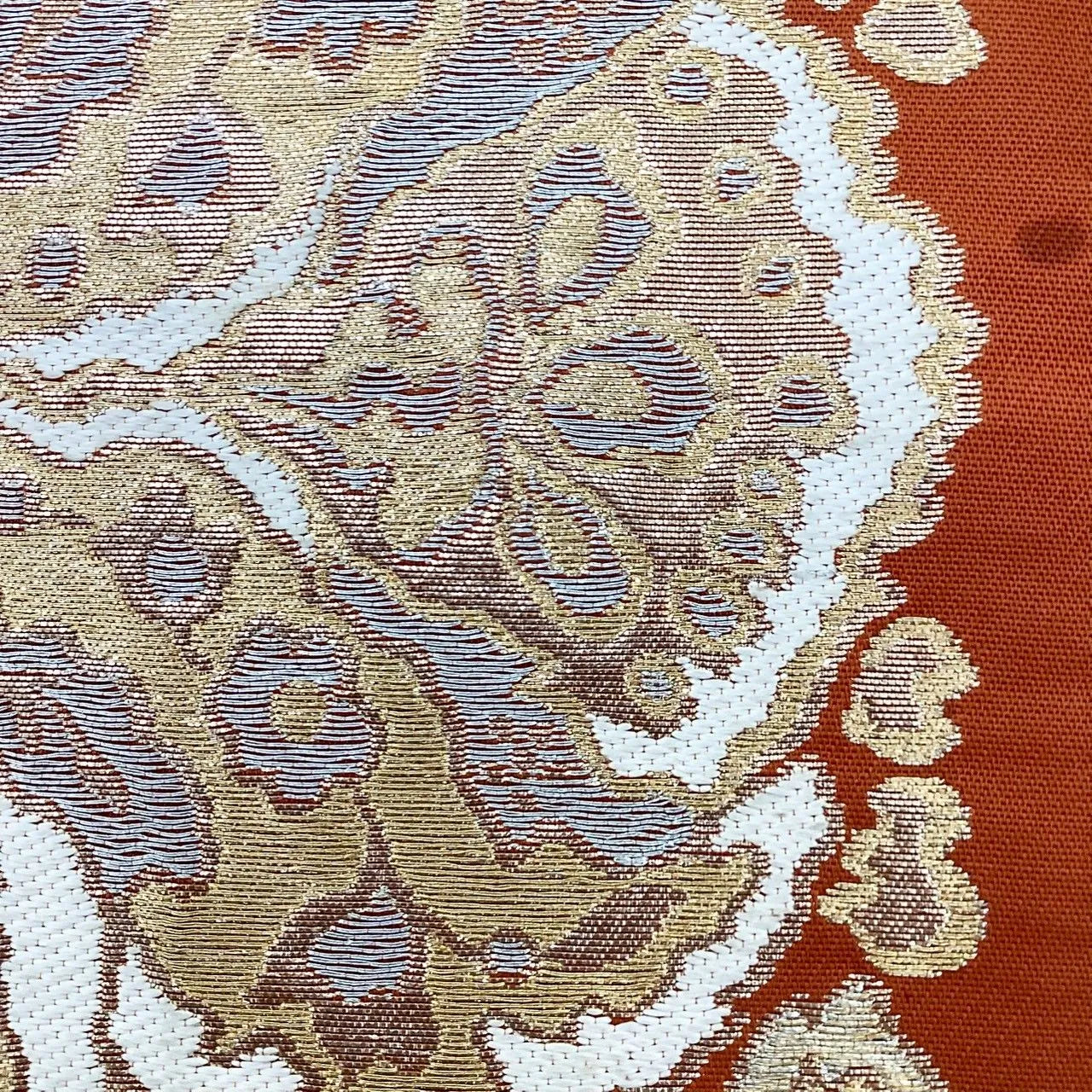 6254# Japanese Vintage Fukuro Obi Belt Kimono Fabric Silk Traditional Untailored