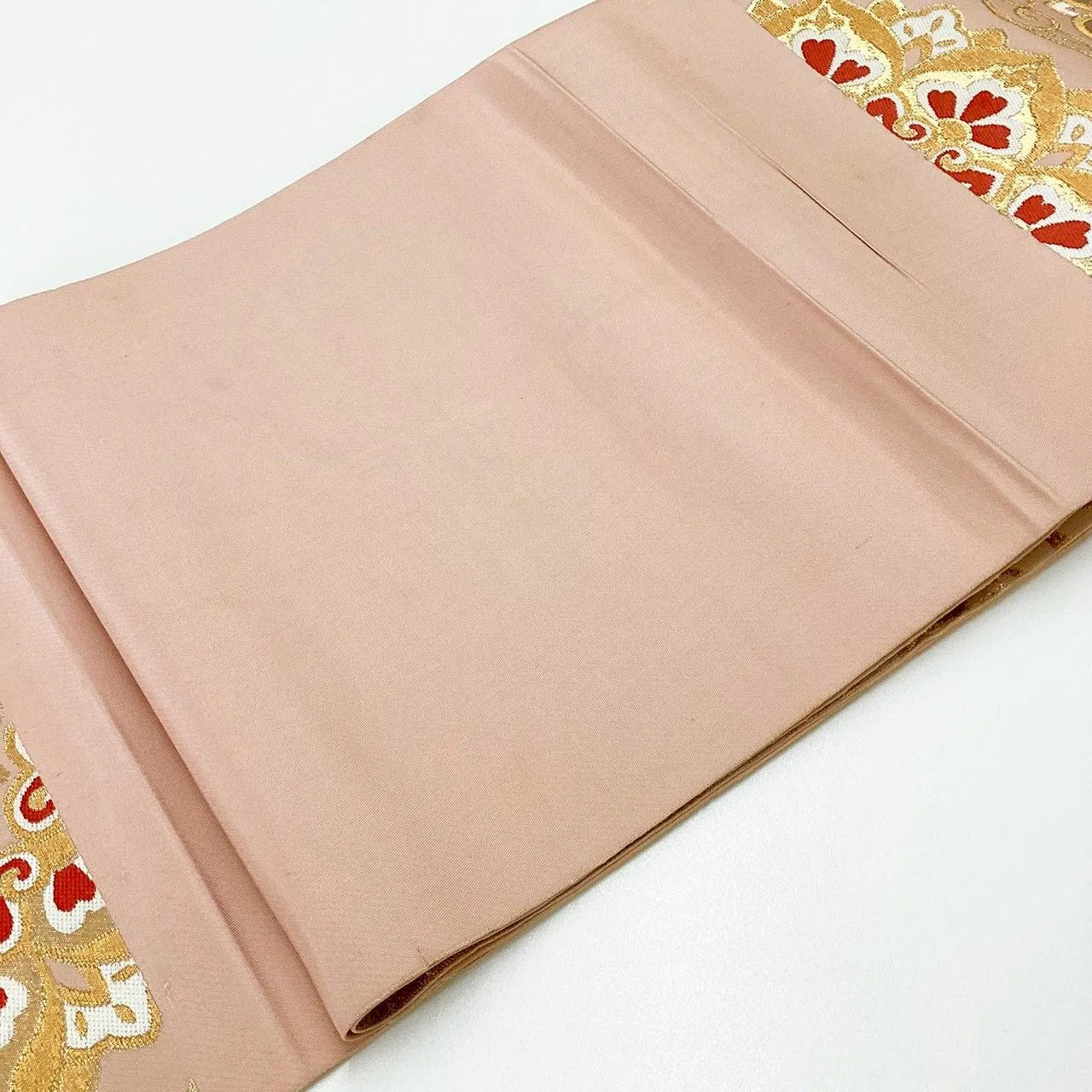 6257# Japanese Vintage Fukuro Obi Belt Kimono Fabric Silk Traditional