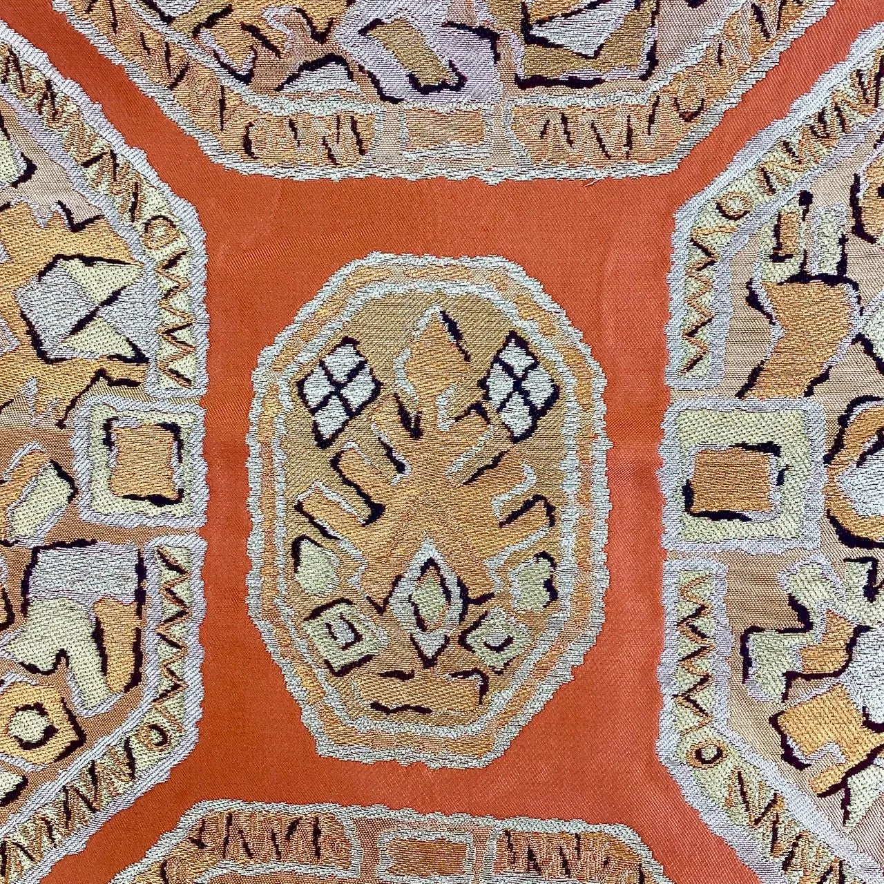 6259# Japanese Vintage Fukuro Obi Belt Kimono Fabric Silk Traditional