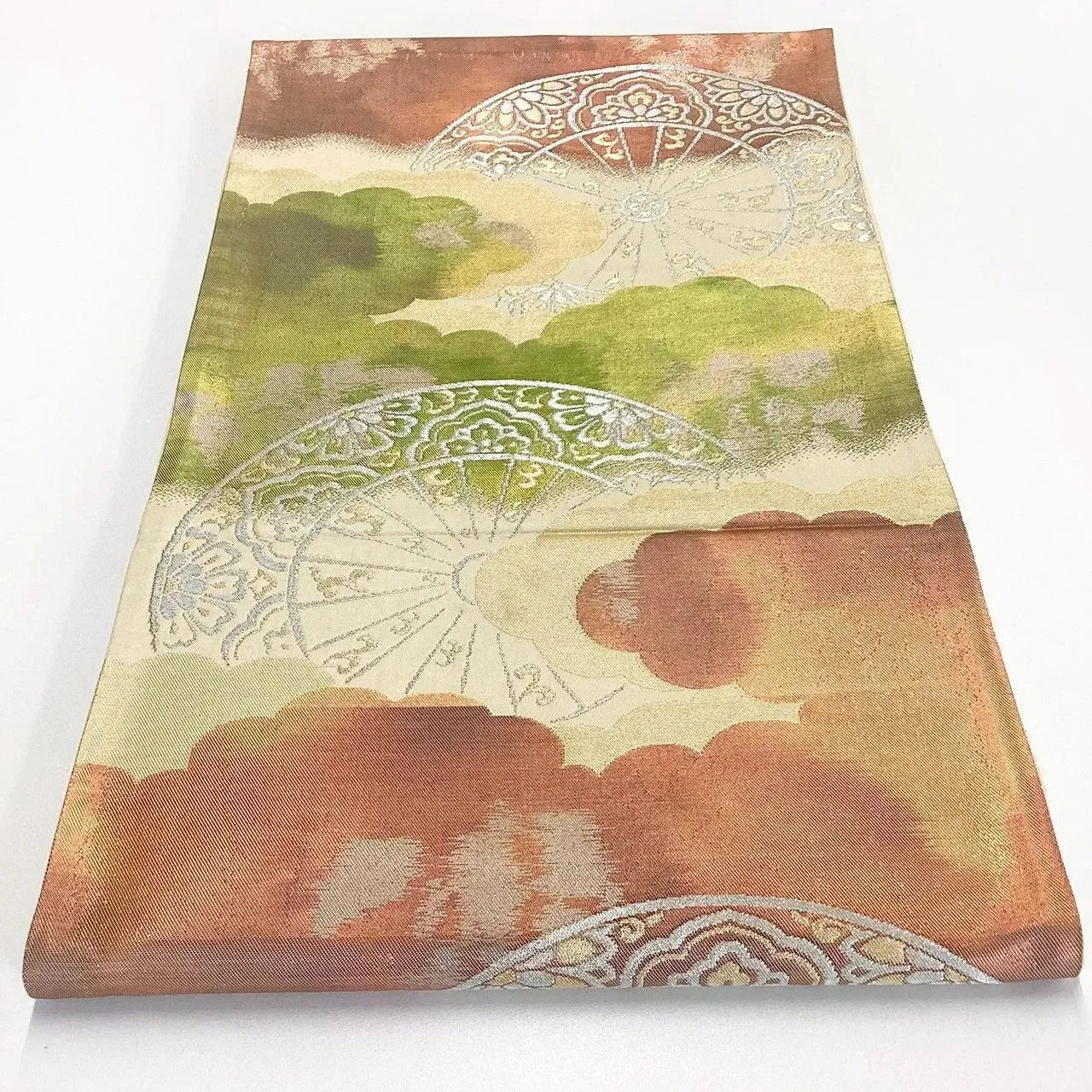 6248# Japanese Vintage Fukuro Obi Belt Kimono Fabric Silk Traditional