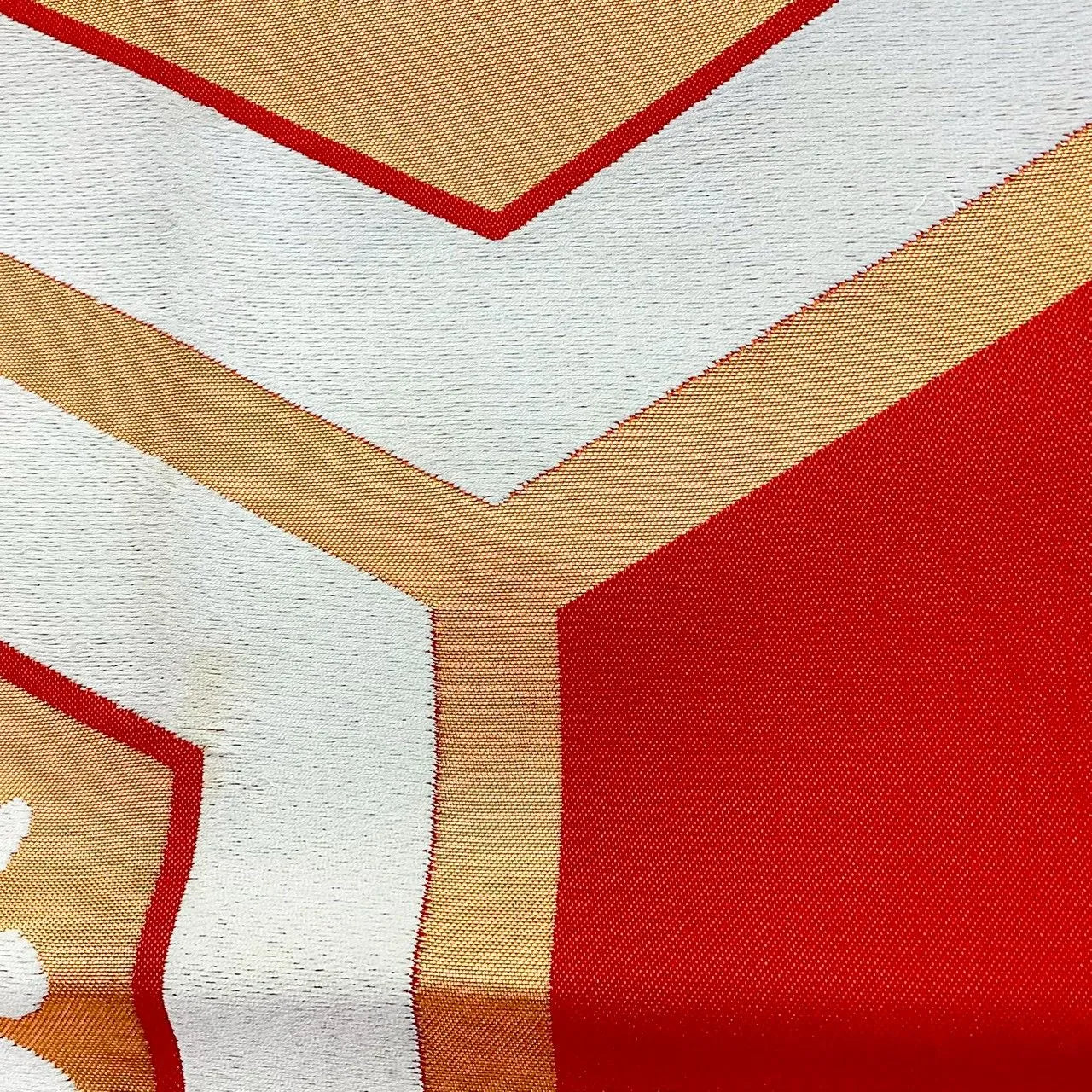 6270# Japanese Vintage Fukuro Obi Belt Kimono Fabric Silk Traditional Embroidery