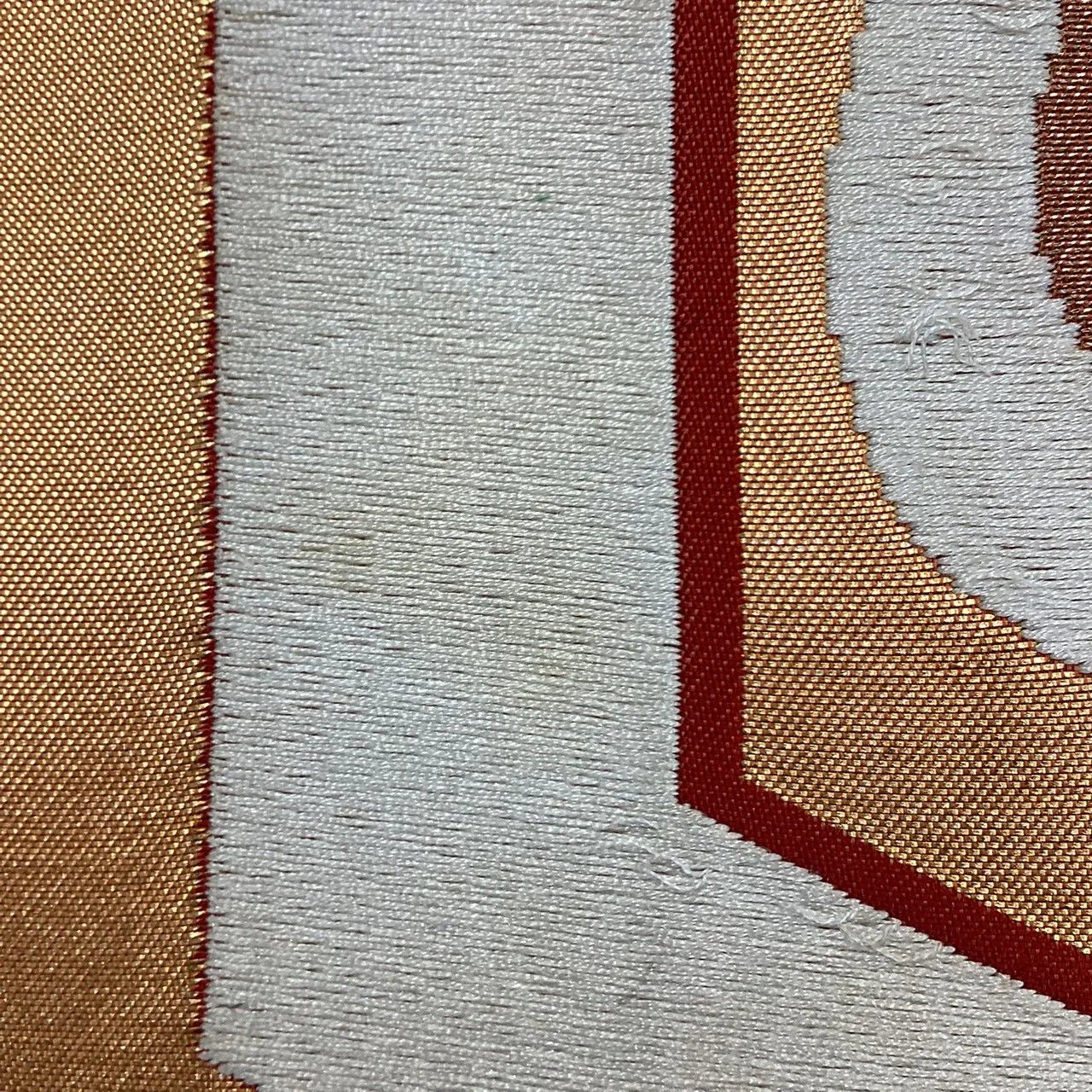 6270# Japanese Vintage Fukuro Obi Belt Kimono Fabric Silk Traditional Embroidery