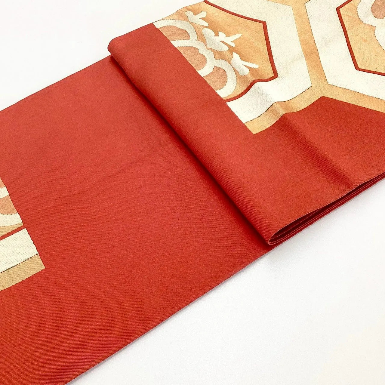 6270# Japanese Vintage Fukuro Obi Belt Kimono Fabric Silk Traditional Embroidery