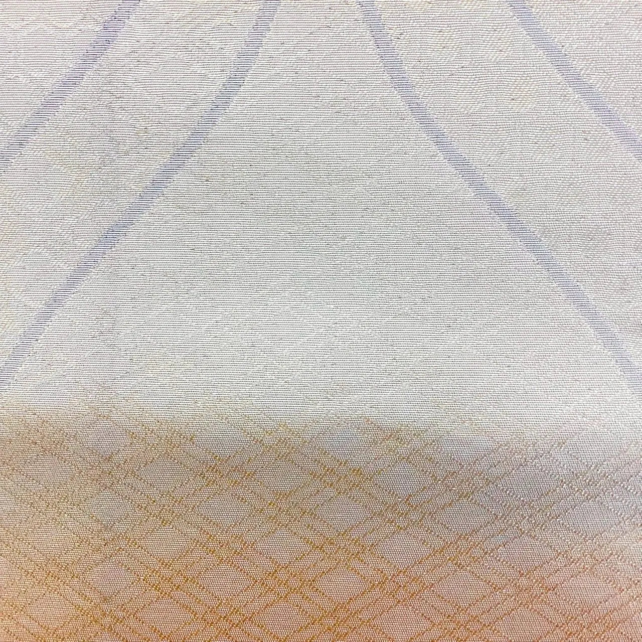 6274# Japanese Vintage Fukuro Obi Belt Kimono Fabric Silk Traditional Gold