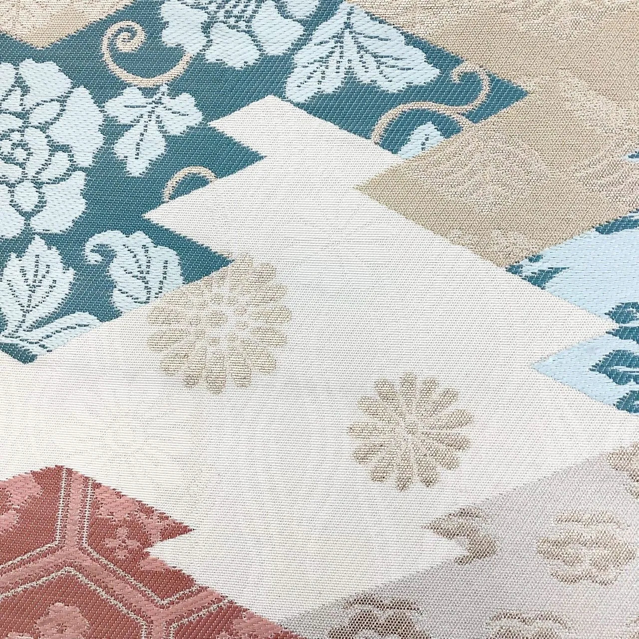 6276# Japanese Vintage Fukuro Obi Belt Kimono Fabric Silk Traditional