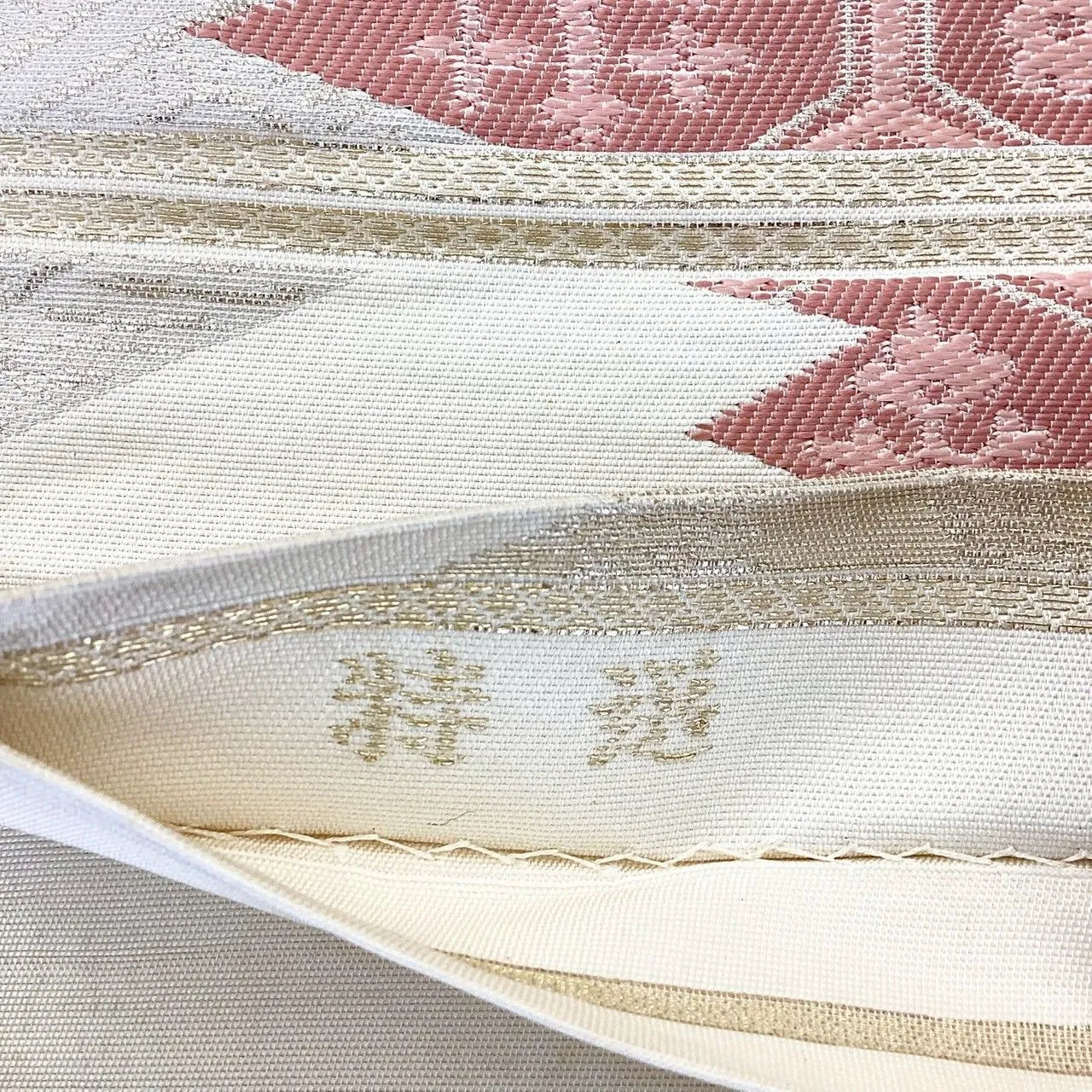 6276# Japanese Vintage Fukuro Obi Belt Kimono Fabric Silk Traditional