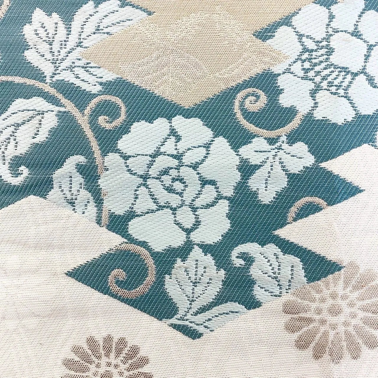 6276# Japanese Vintage Fukuro Obi Belt Kimono Fabric Silk Traditional