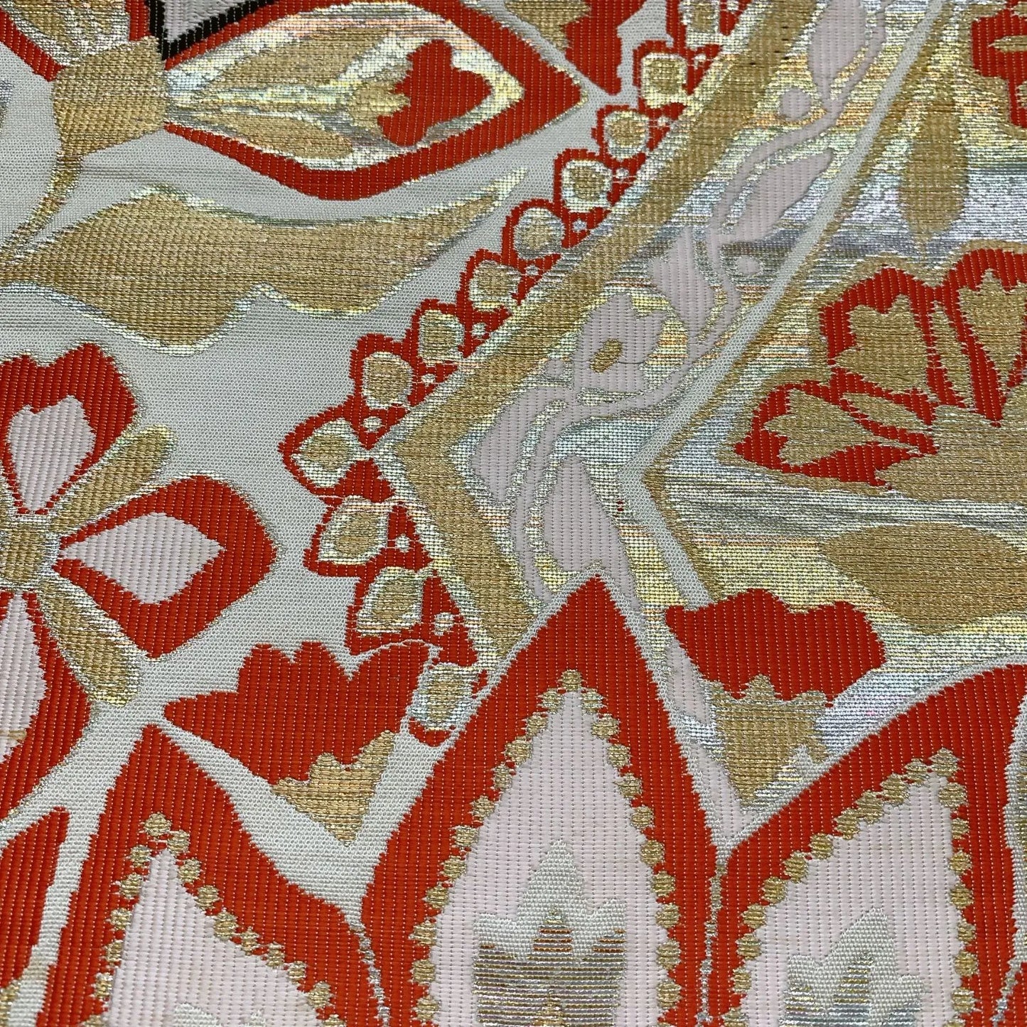 6281# Japanese Vintage Fukuro Obi Belt Kimono Fabric Silk Traditional