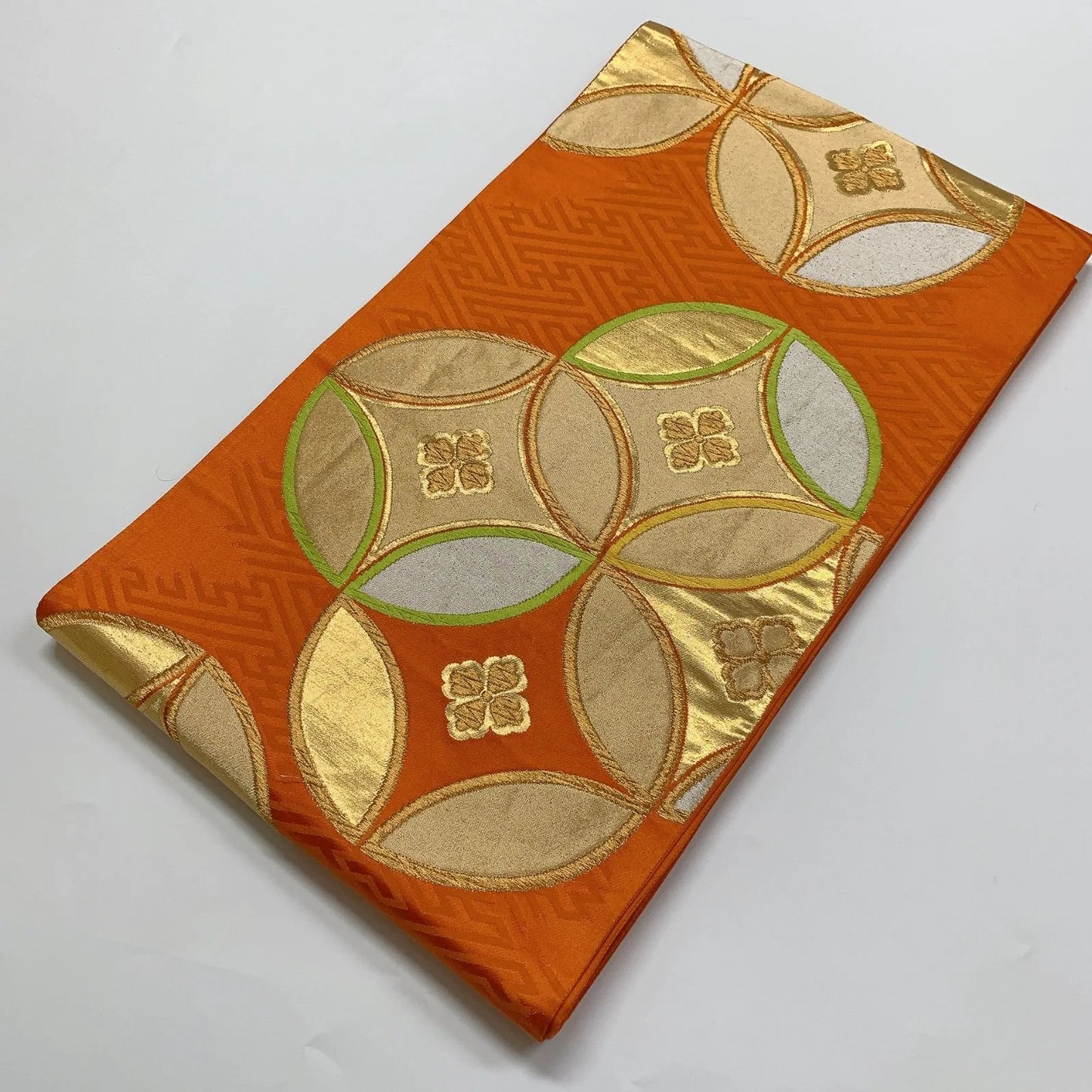 6285# Japanese Vintage Fukuro Obi Belt Kimono Fabric Silk Traditional