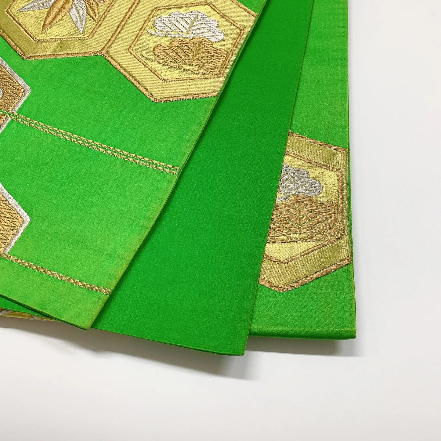 6300# Japanese Vintage Fukuro Obi Belt Kimono Fabric Silk Traditional