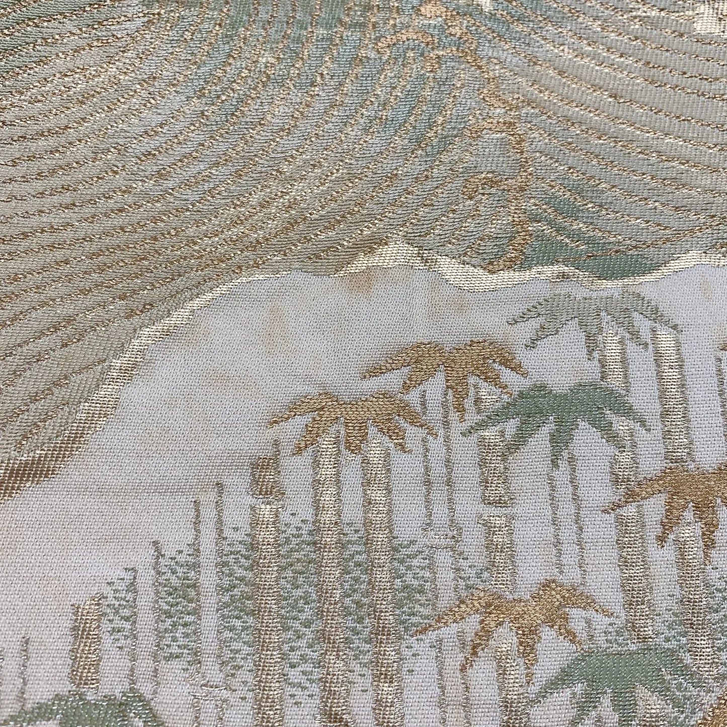 6303# Japanese Vintage Fukuro Obi Belt Kimono Fabric Silk Traditional