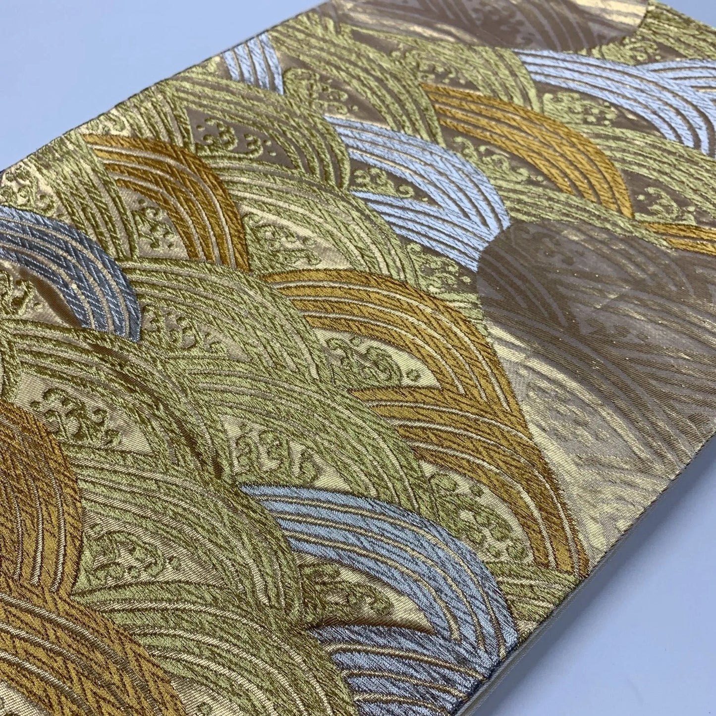 6308# Japanese Vintage Fukuro Obi Belt Kimono Fabric Silk Traditional