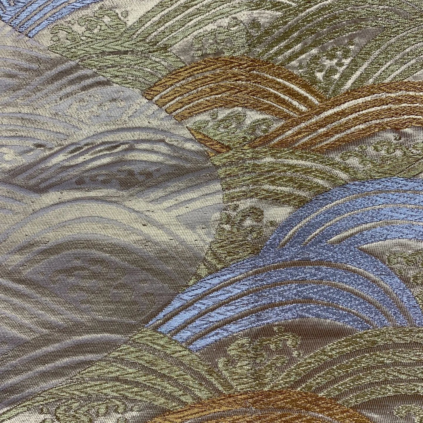 6308# Japanese Vintage Fukuro Obi Belt Kimono Fabric Silk Traditional