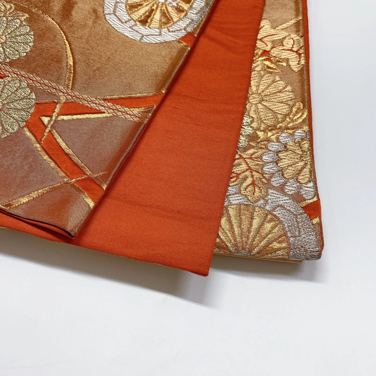 6311# Japanese Vintage Fukuro Obi Belt Kimono Fabric Silk Traditional