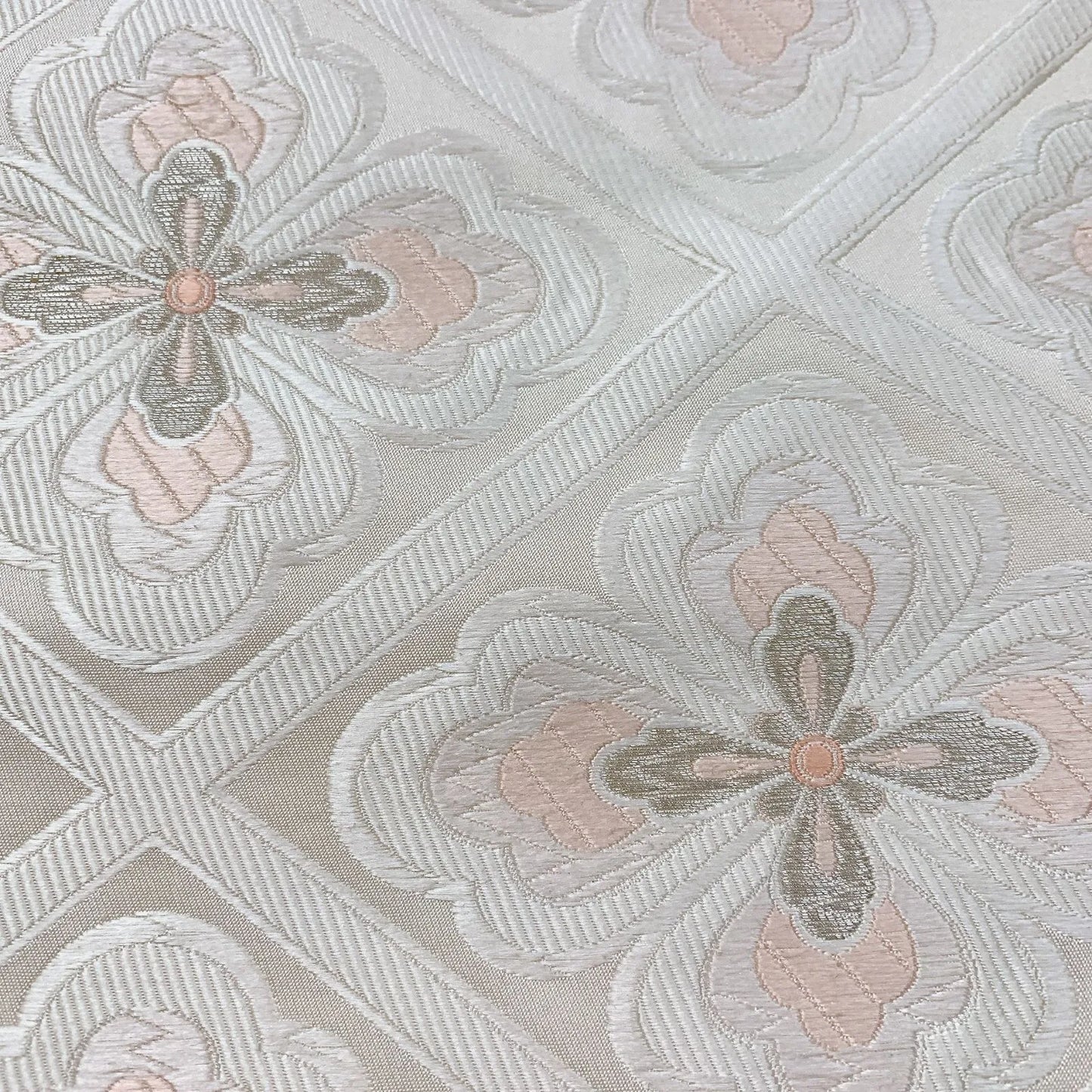 6312# Japanese Vintage Fukuro Obi Belt Kimono Fabric Silk Traditional Embroidery　