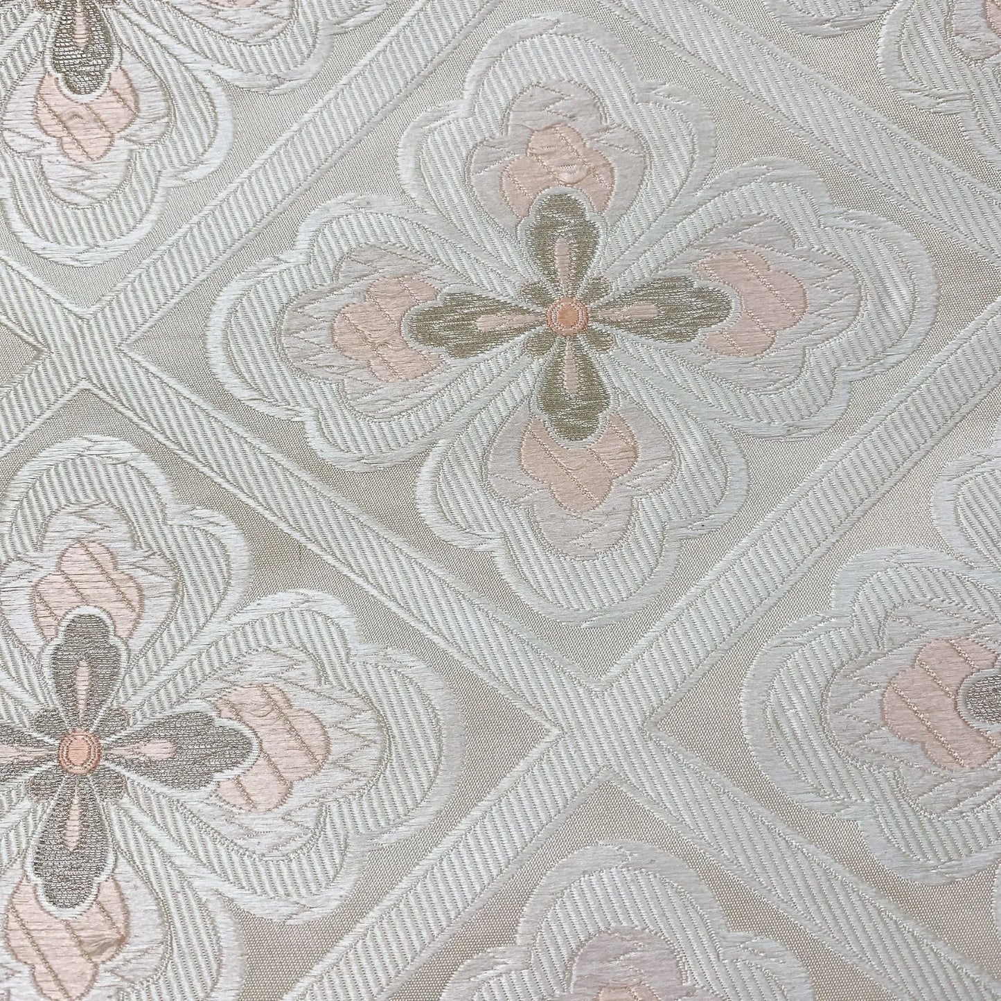 6312# Japanese Vintage Fukuro Obi Belt Kimono Fabric Silk Traditional Embroidery　