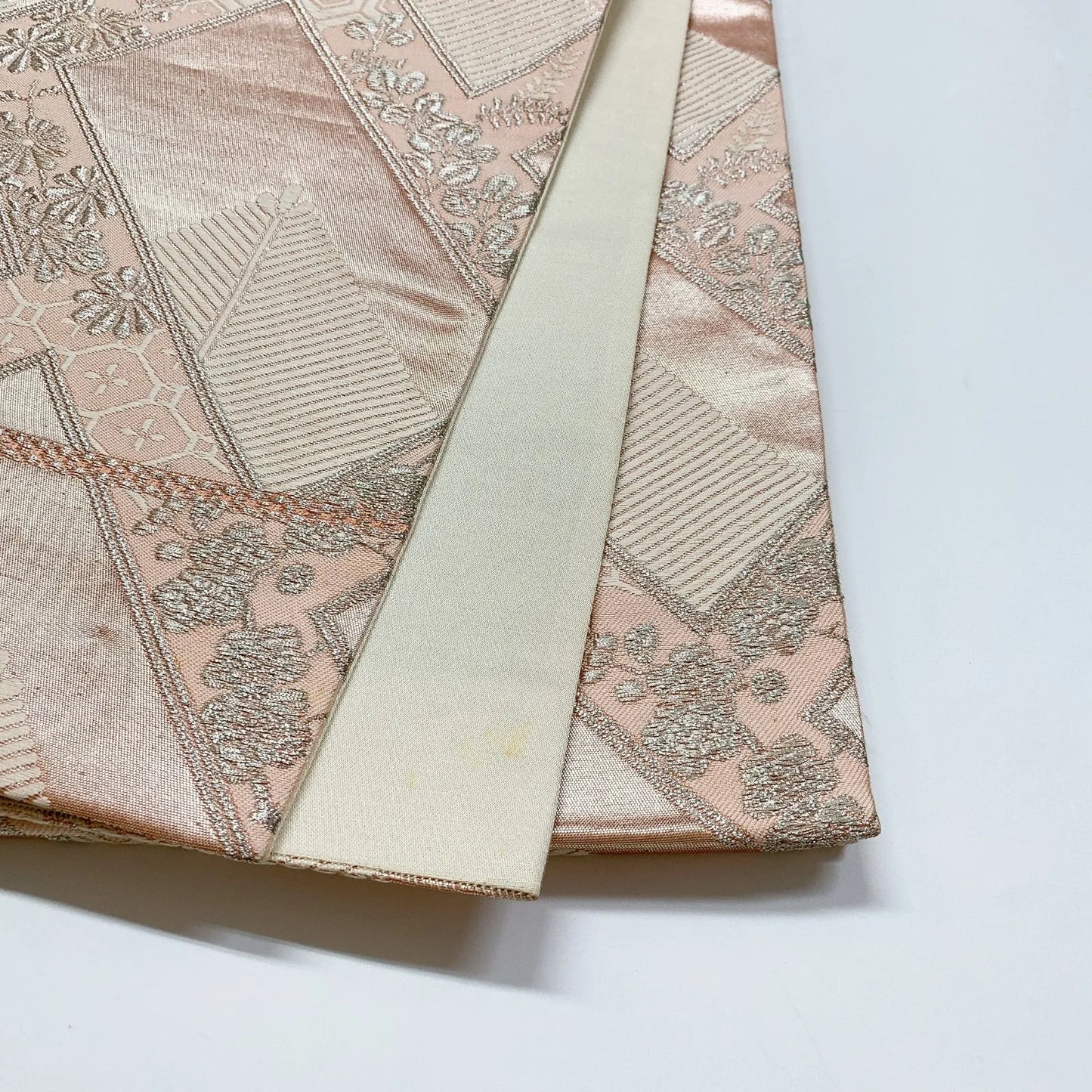 6318# Japanese Vintage Fukuro Obi Belt Kimono Fabric Silk Traditional