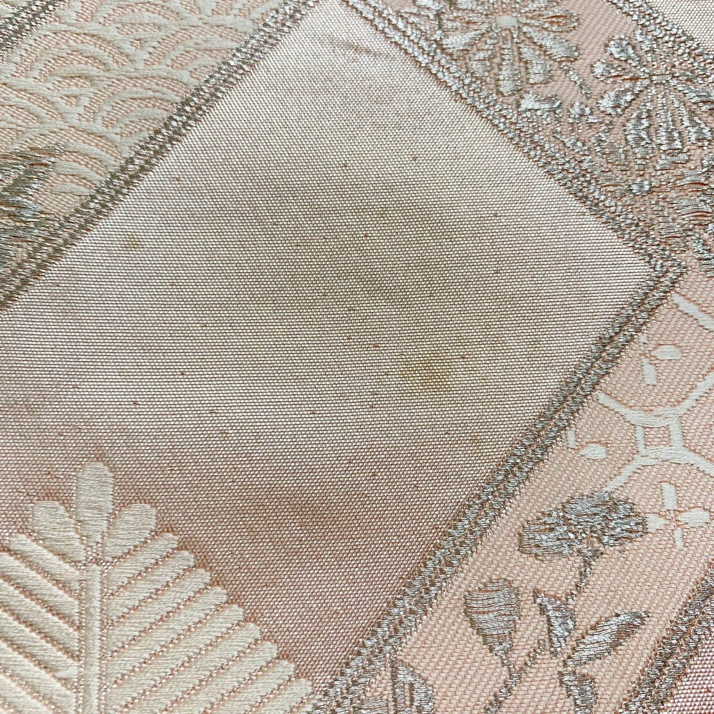 6318# Japanese Vintage Fukuro Obi Belt Kimono Fabric Silk Traditional