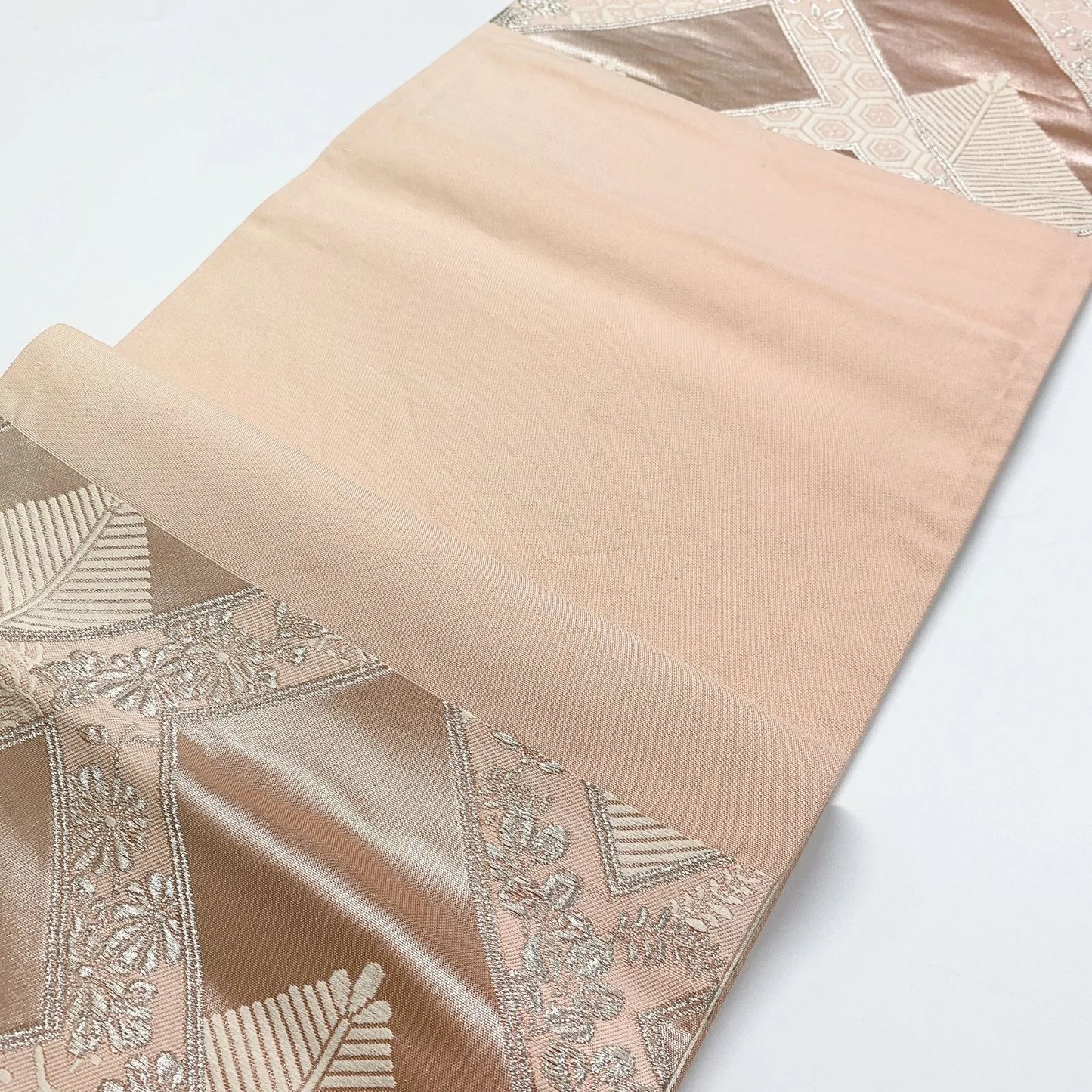 6318# Japanese Vintage Fukuro Obi Belt Kimono Fabric Silk Traditional