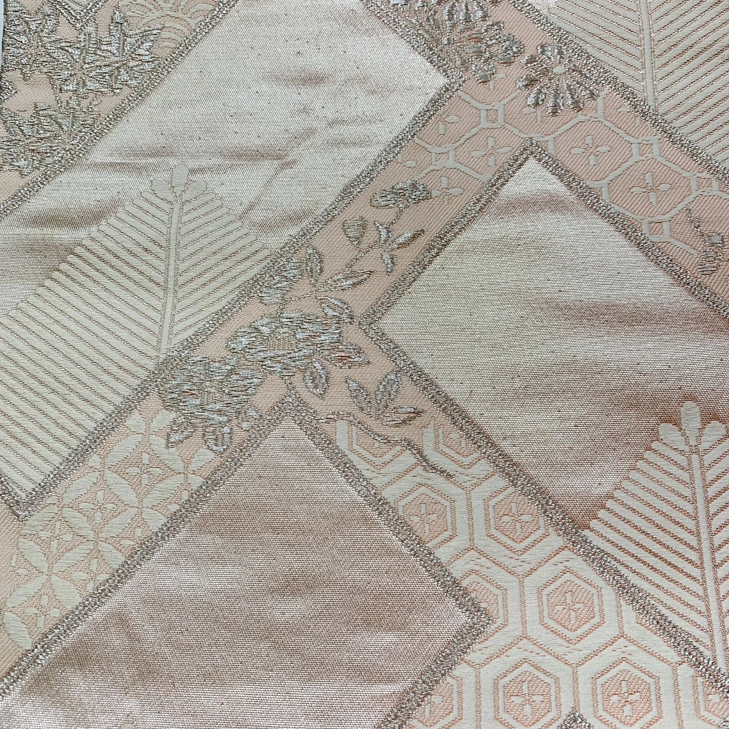 6318# Japanese Vintage Fukuro Obi Belt Kimono Fabric Silk Traditional