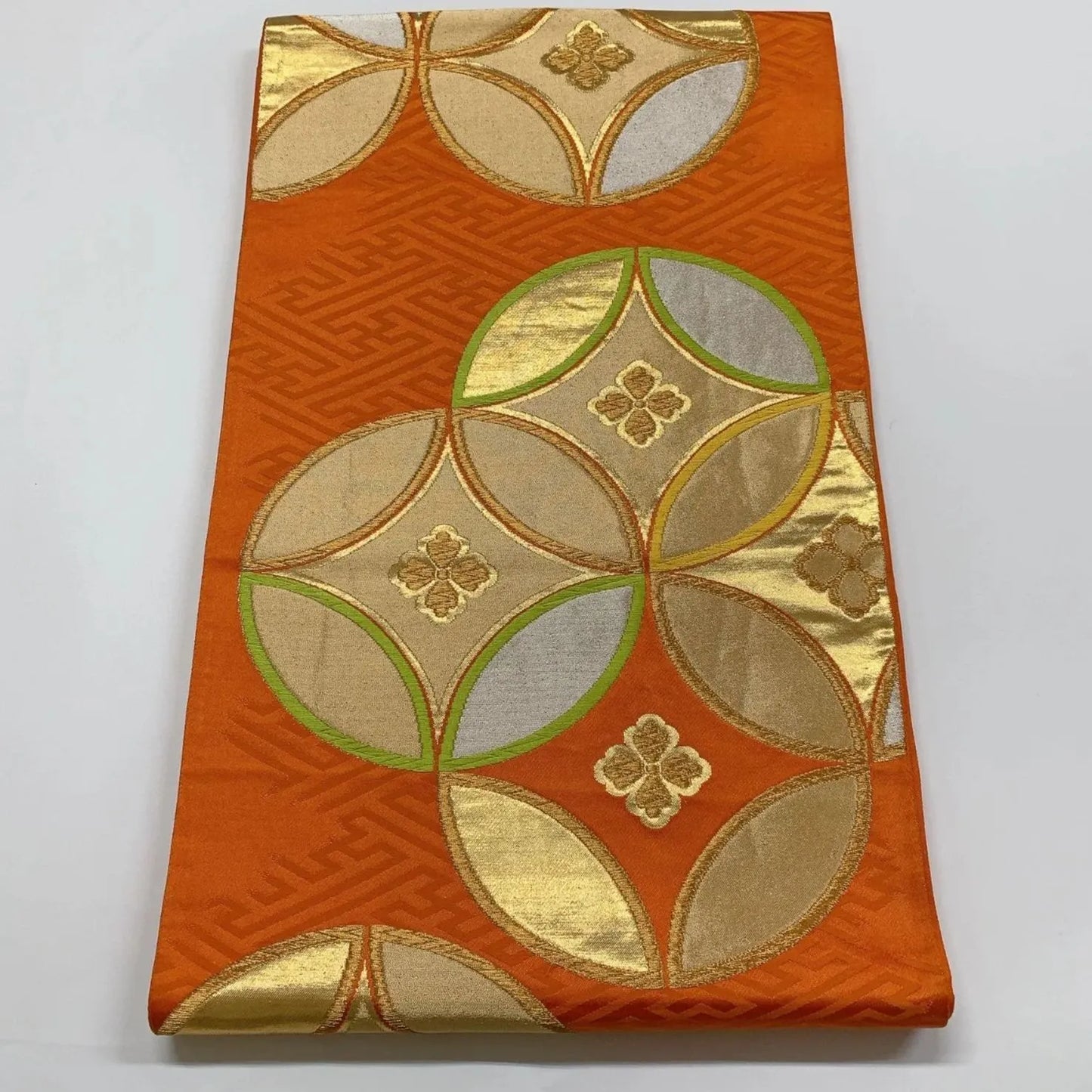 6285# Japanese Vintage Fukuro Obi Belt Kimono Fabric Silk Traditional