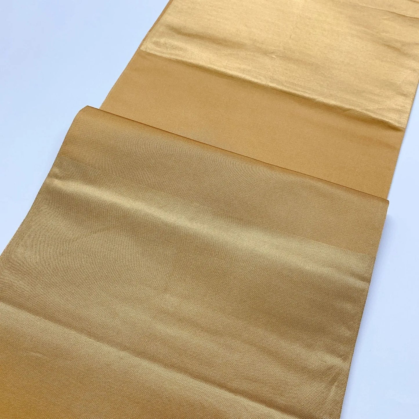 6321# Japanese Vintage Fukuro Obi Belt Kimono Fabric Silk Traditional Gold