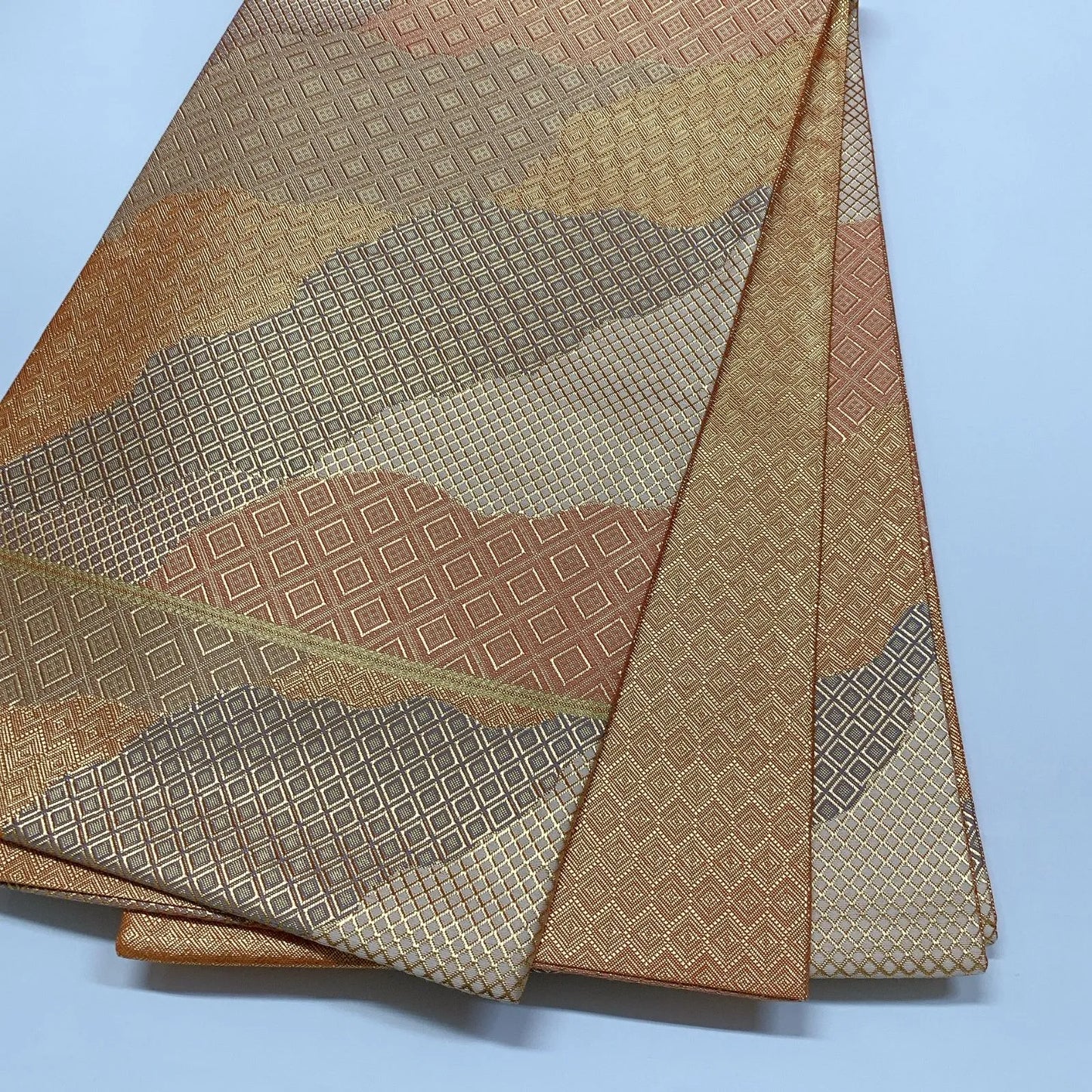 6322# Japanese Vintage Fukuro Obi Belt Kimono Fabric Silk Traditional