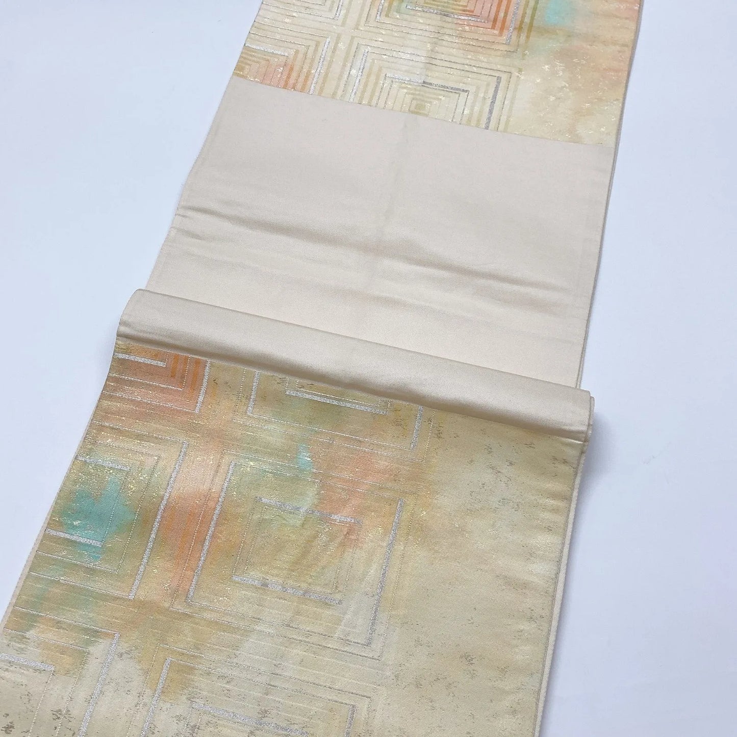 6324# Japanese Vintage Fukuro Obi Belt Kimono Fabric Silk Traditional