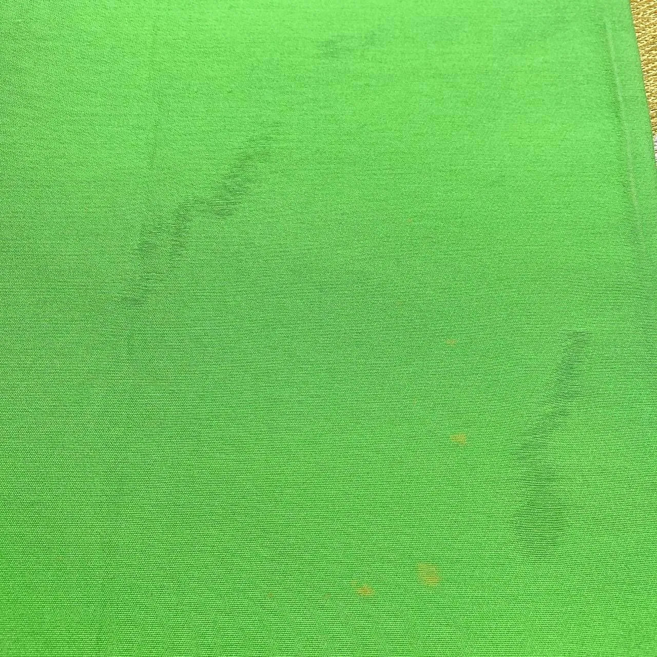 6359# Japanese Vintage Fukuro Obi Belt Kimono Fabric Silk Traditional Green