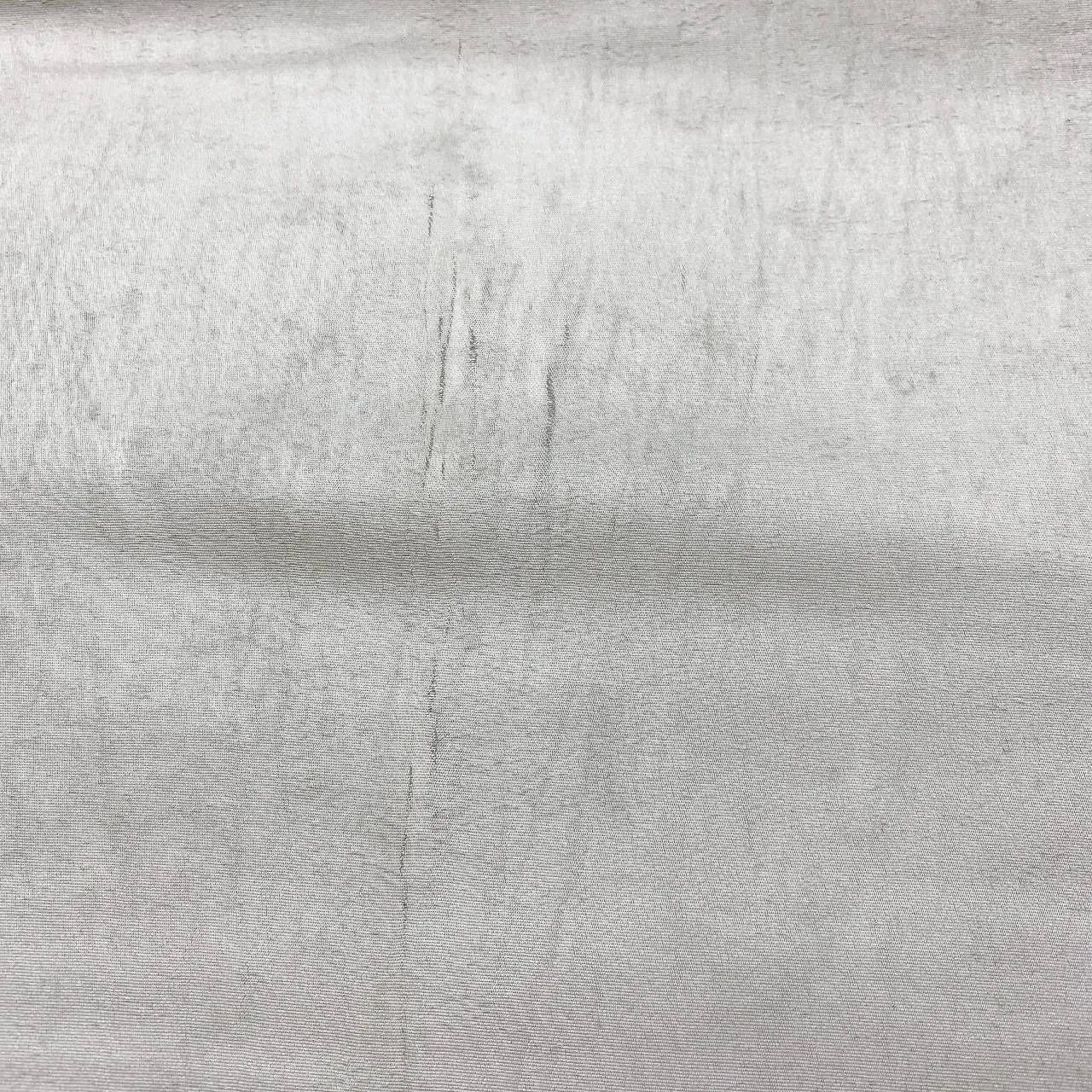 6362# Japanese Vintage Fukuro Obi Belt Kimono Fabric Silk Traditional Silver