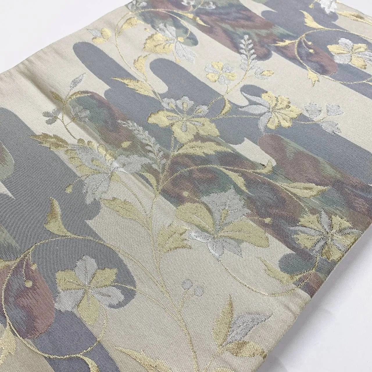 6369# Japanese Vintage Fukuro Obi Belt Kimono Fabric Silk Traditional