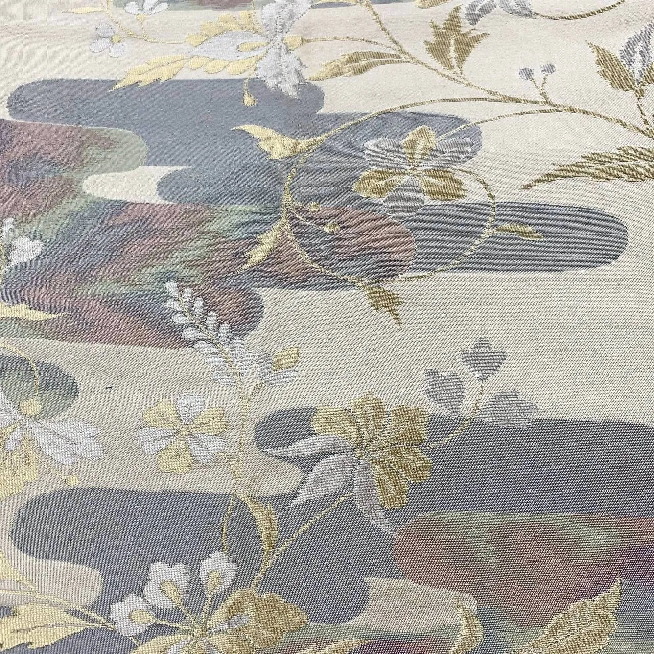 6369# Japanese Vintage Fukuro Obi Belt Kimono Fabric Silk Traditional