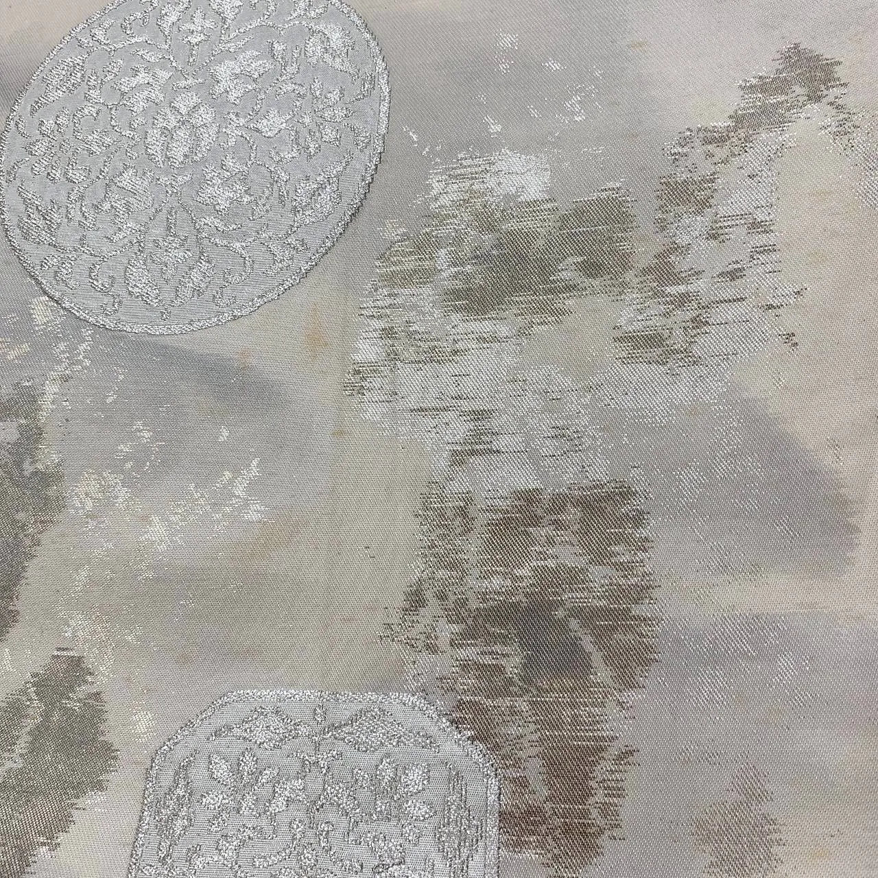 6370# Japanese Vintage Fukuro Obi Belt Kimono Fabric Silk Traditional