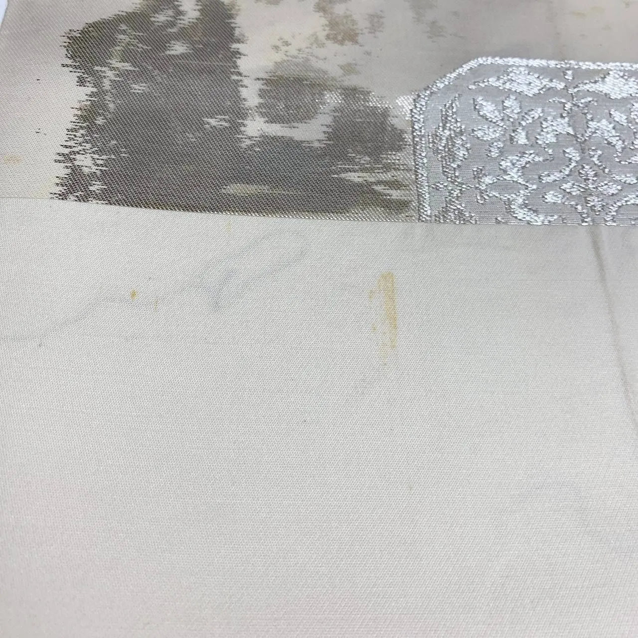 6370# Japanese Vintage Fukuro Obi Belt Kimono Fabric Silk Traditional