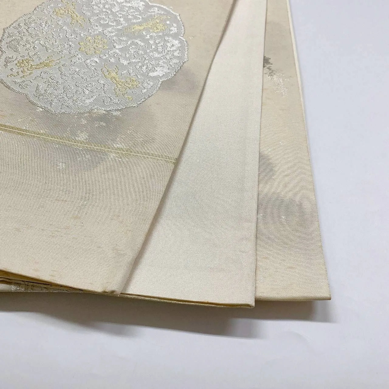 6370# Japanese Vintage Fukuro Obi Belt Kimono Fabric Silk Traditional