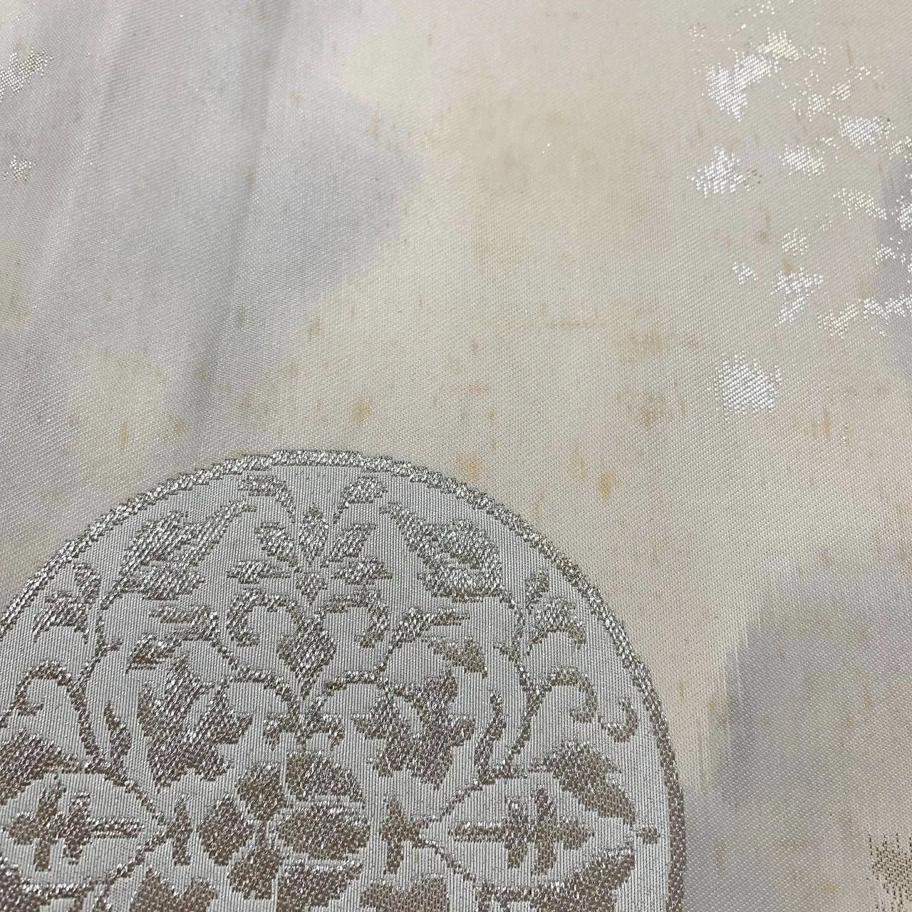 6370# Japanese Vintage Fukuro Obi Belt Kimono Fabric Silk Traditional