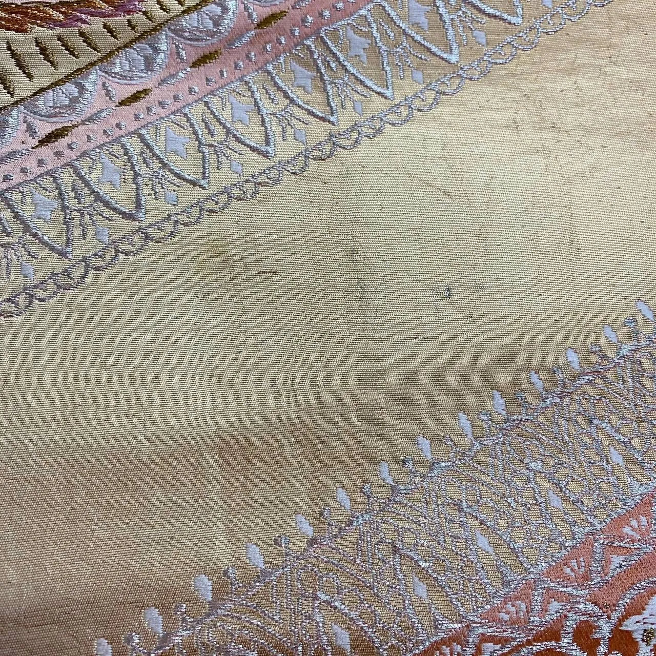 6371# Japanese Vintage Fukuro Obi Belt Kimono Fabric Silk Traditional Untailored