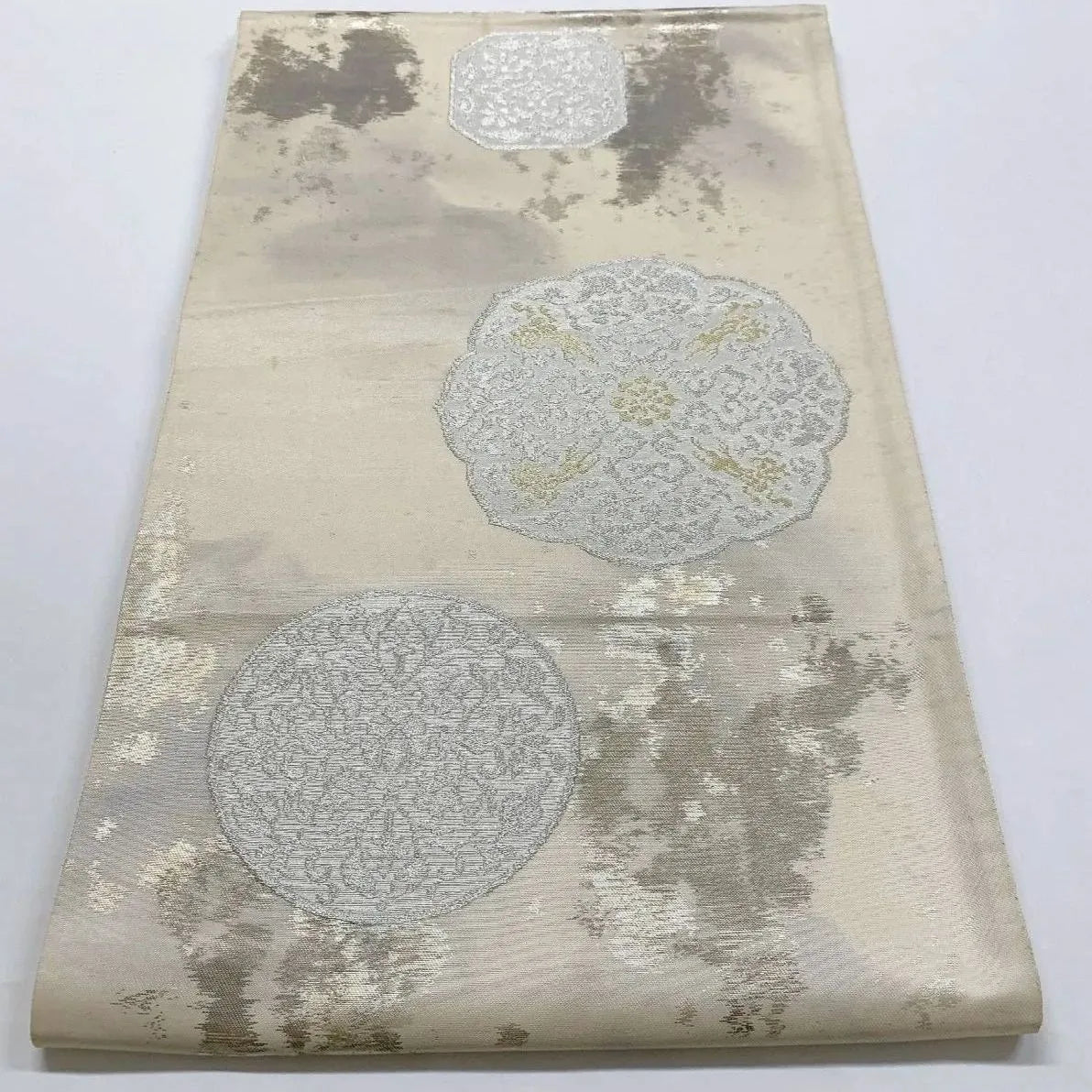 6370# Japanese Vintage Fukuro Obi Belt Kimono Fabric Silk Traditional