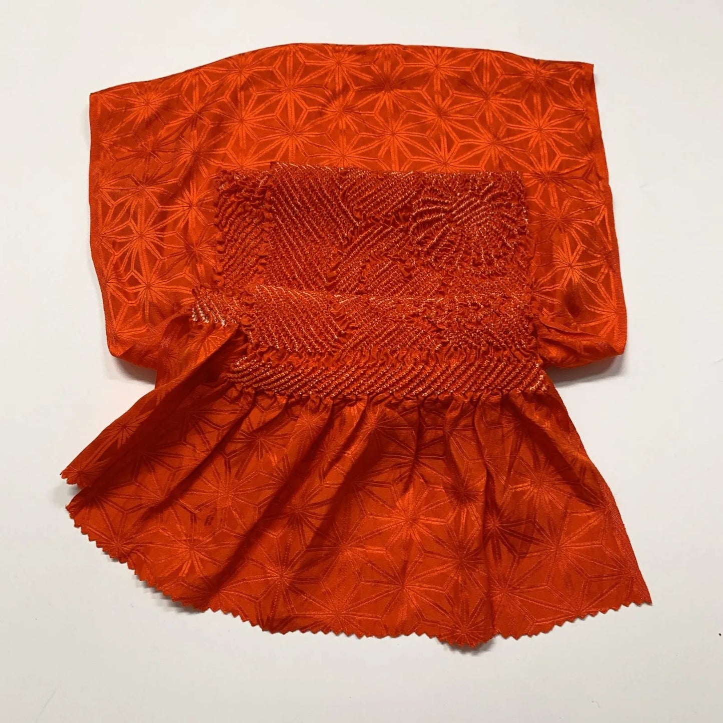 6493# Japanese Kimono Accessory Obiage and Obijime 2-piece Set Silk Shibori