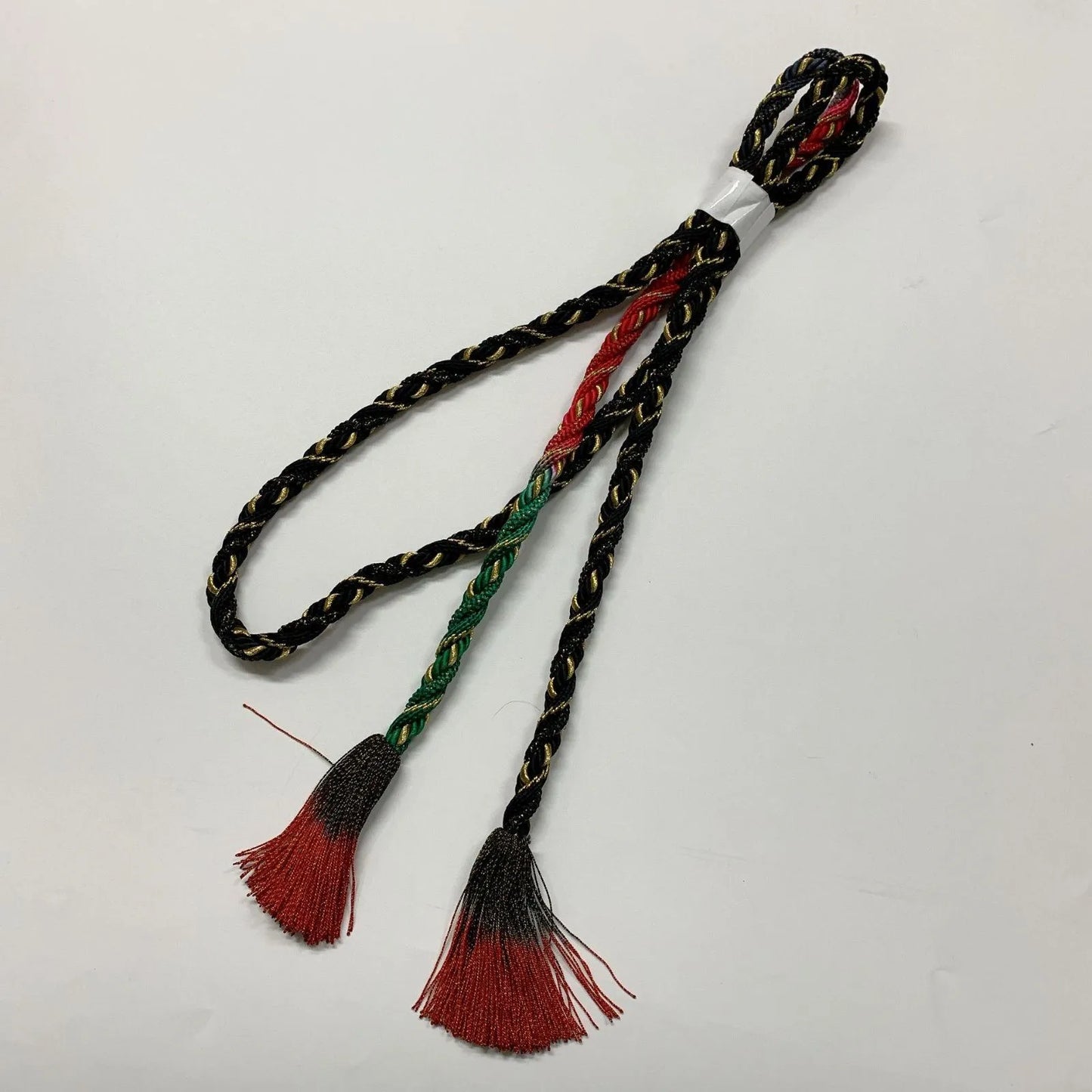 6493# Japanese Kimono Accessory Obiage and Obijime 2-piece Set Silk Shibori