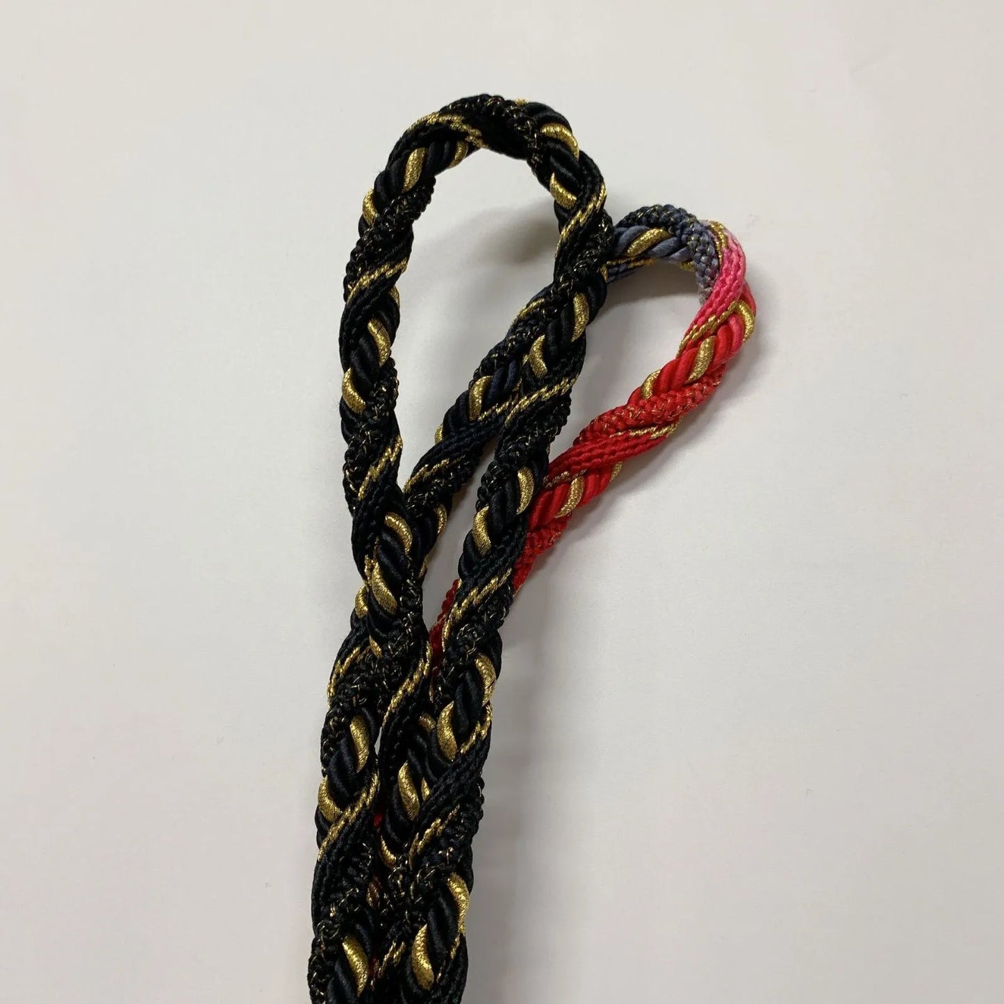 6493# Japanese Kimono Accessory Obiage and Obijime 2-piece Set Silk Shibori