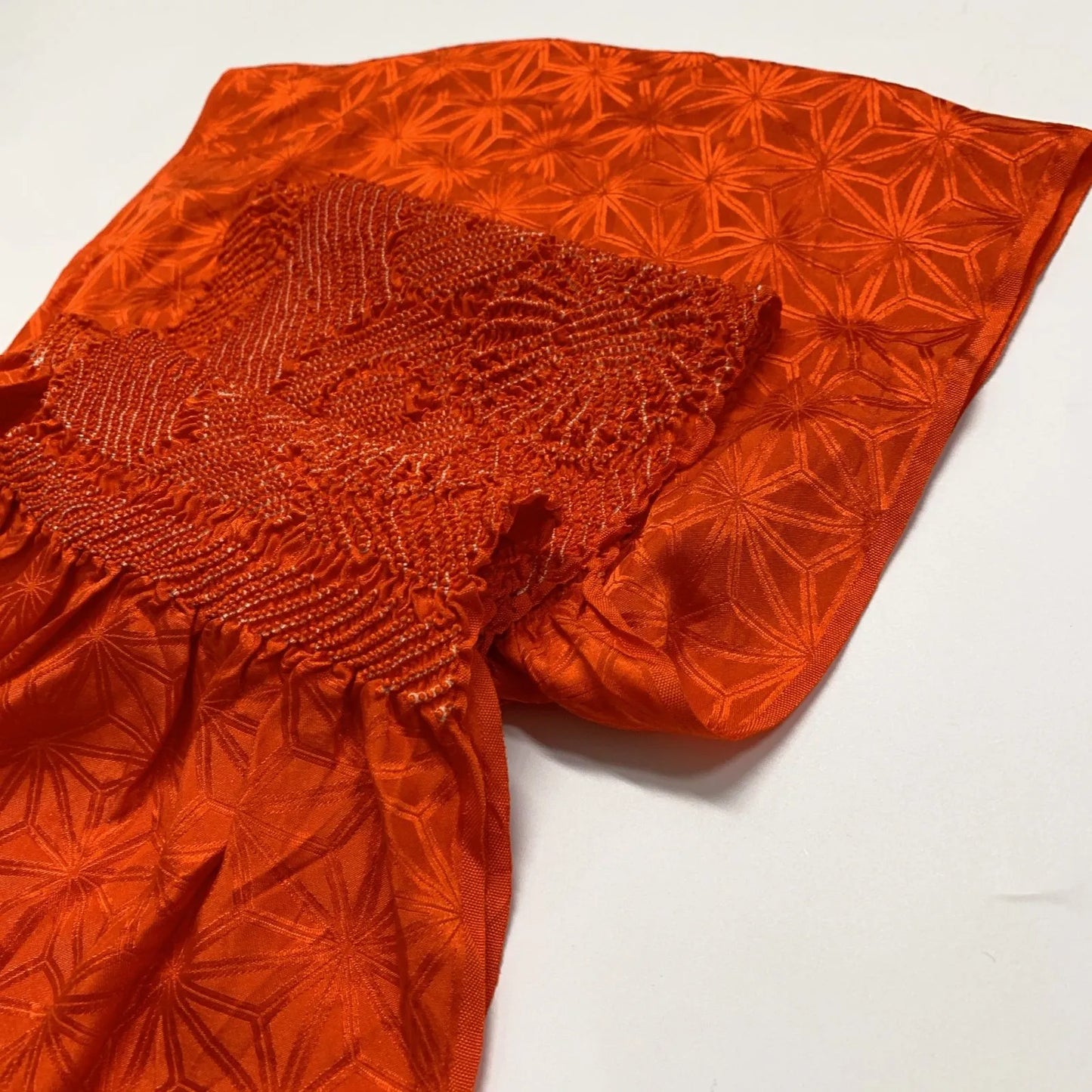 6493# Japanese Kimono Accessory Obiage and Obijime 2-piece Set Silk Shibori